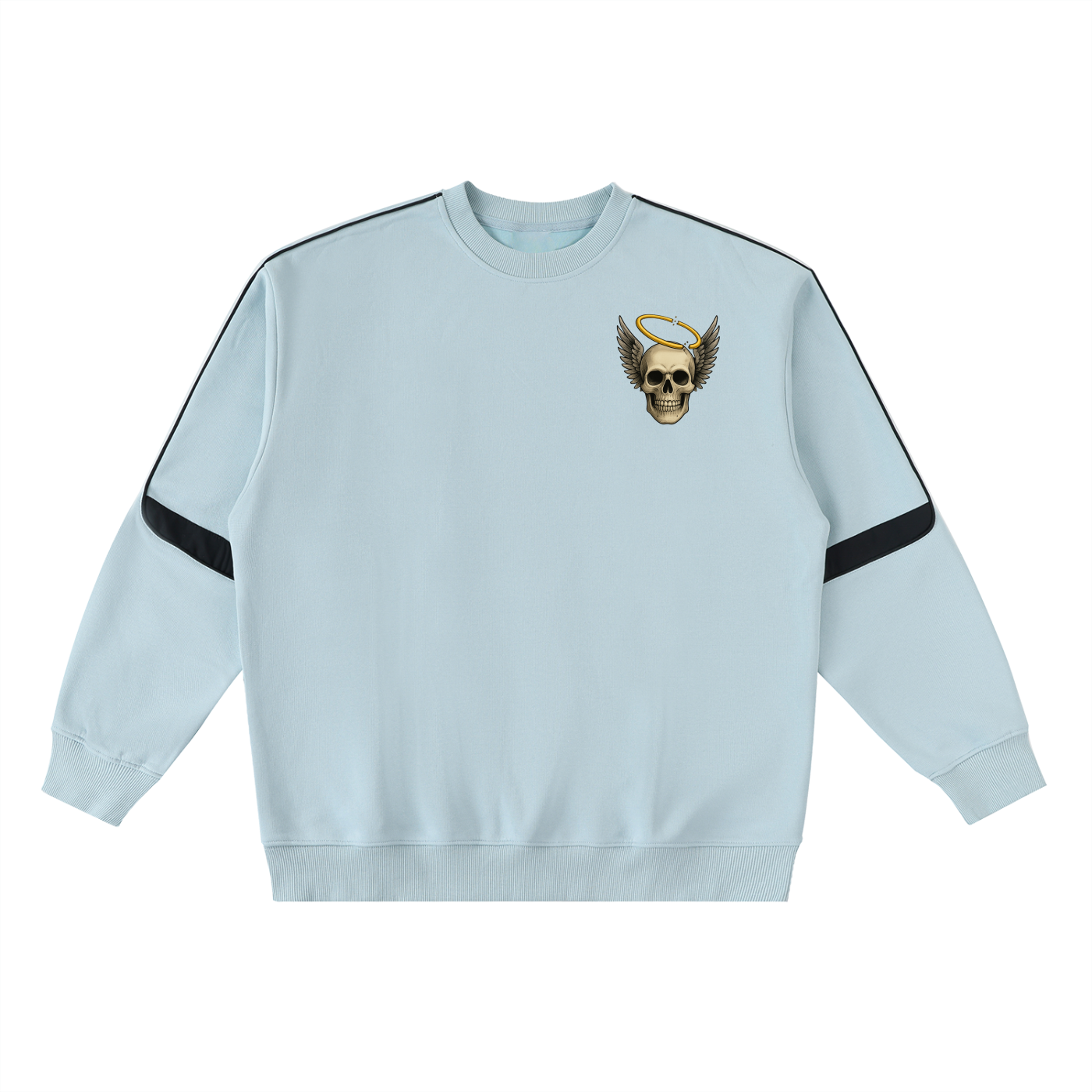 Broken halo Oversized Crewneck Taped Sweatshirt