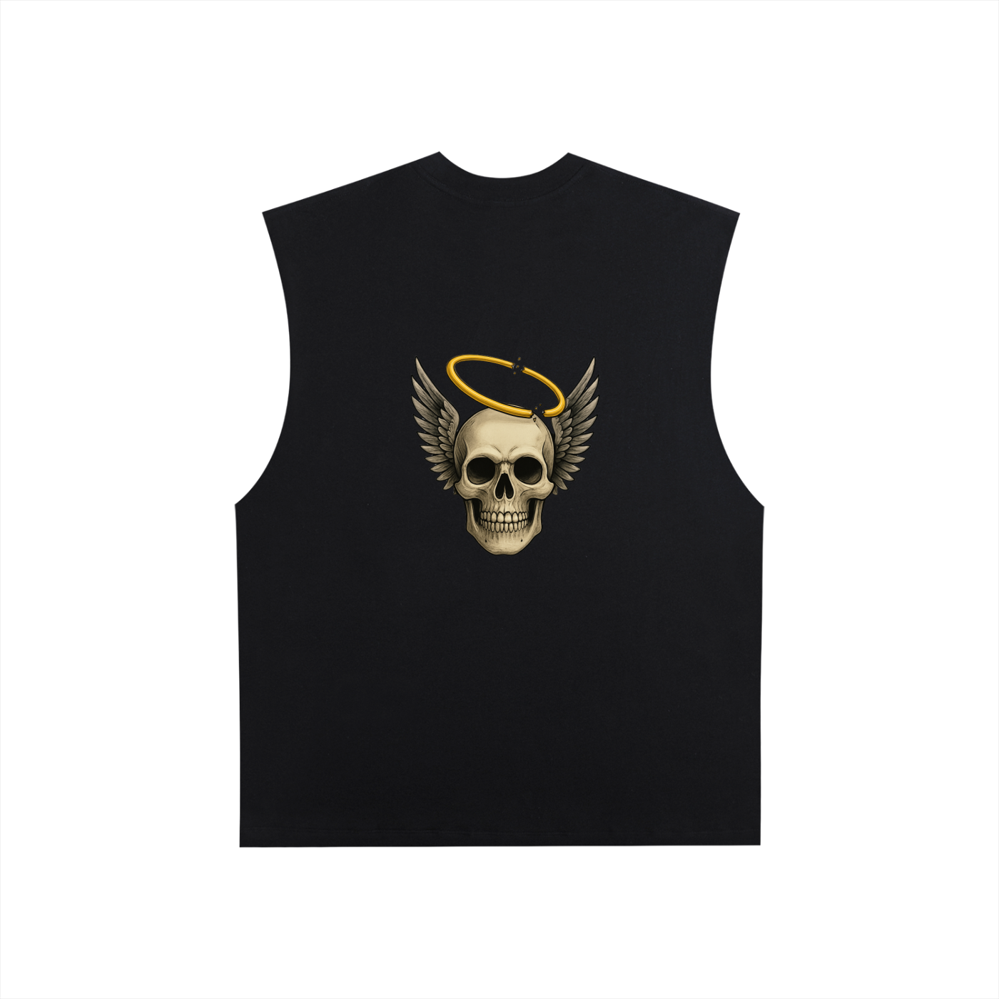 Broken halo Raw Edge Cotton Tank Top