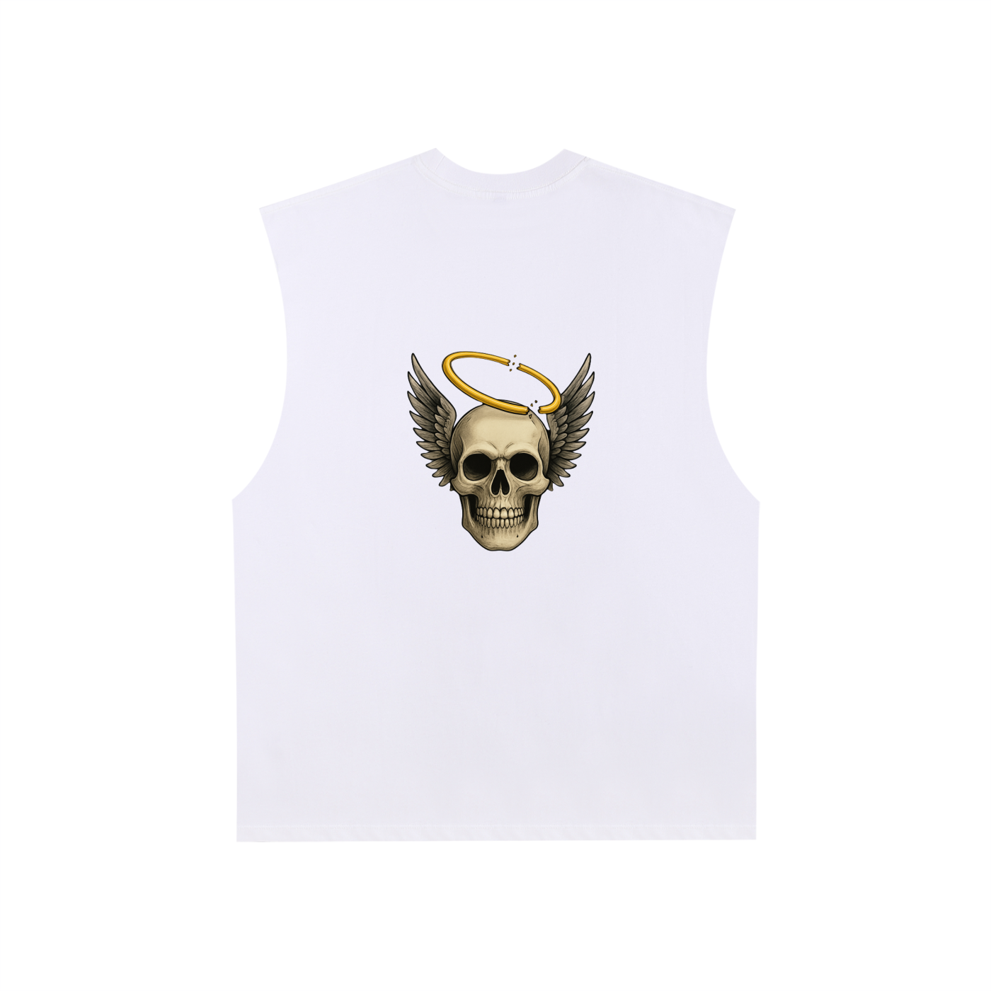 Broken halo Raw Edge Cotton Tank Top