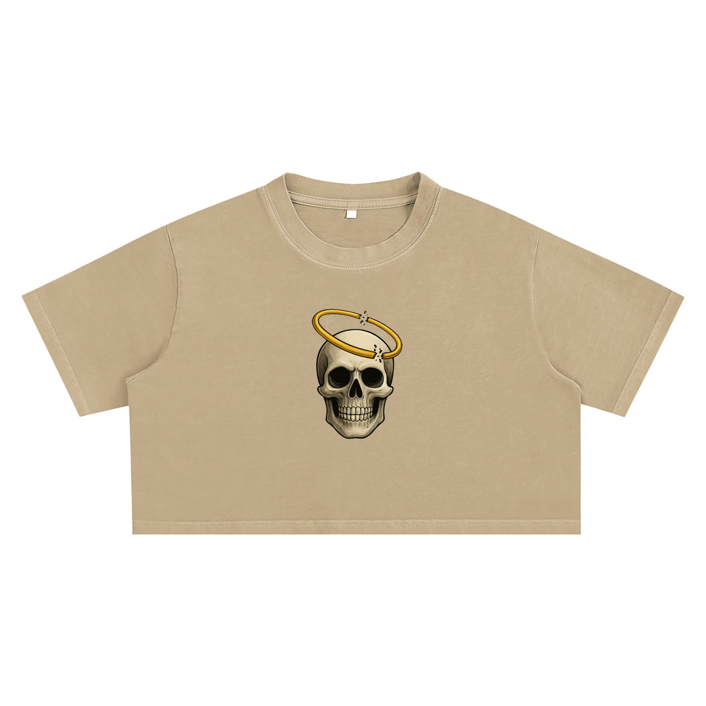 Broken halo Snow Washed Crop Top