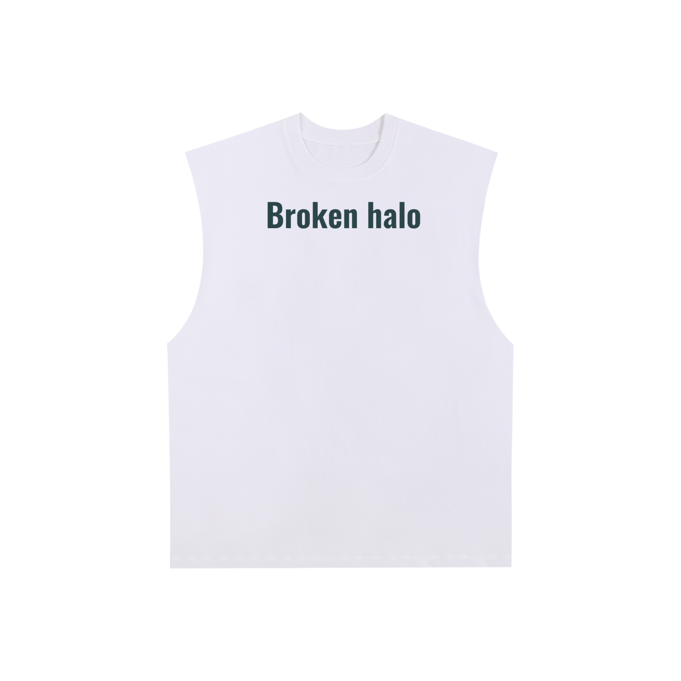 Broken halo Raw Edge Cotton Tank Top