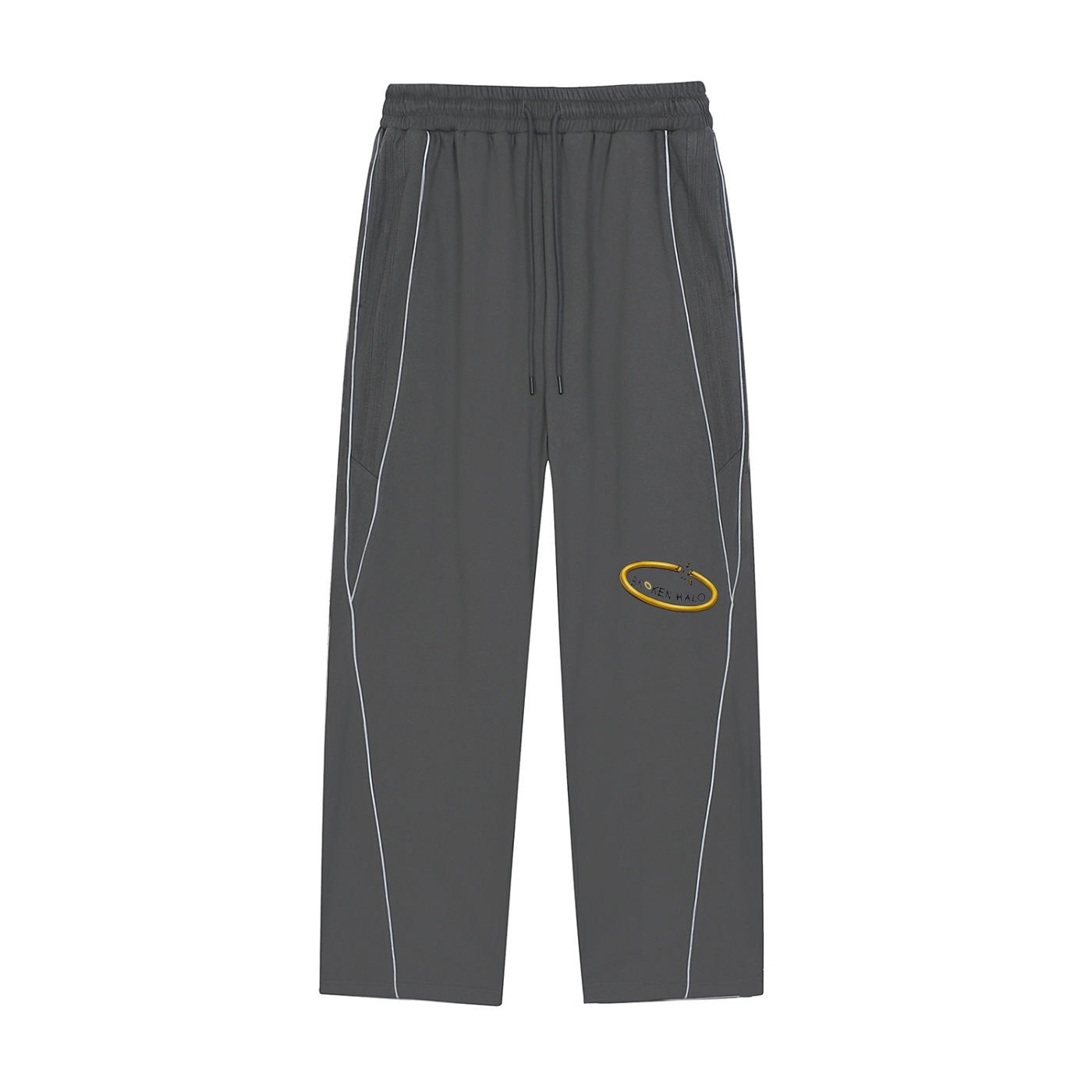 Broken halo Reflection Striped Straight-Leg Sweatpants