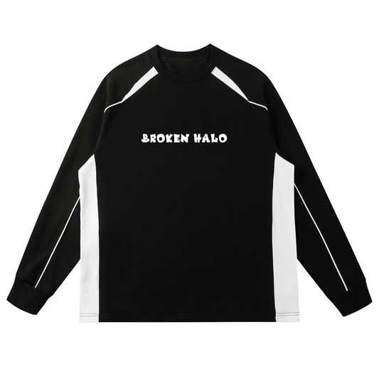 Broken halo Contrast Panel Raglan Sweatshirt