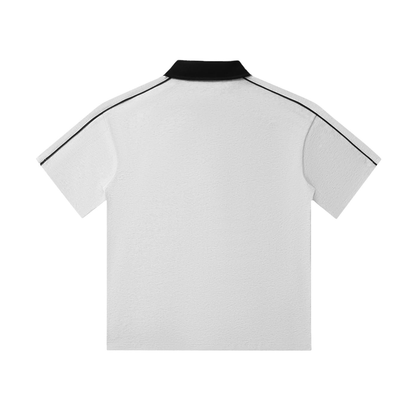 Broken halo Contrast Collar Short-Sleeve Polo Shirt