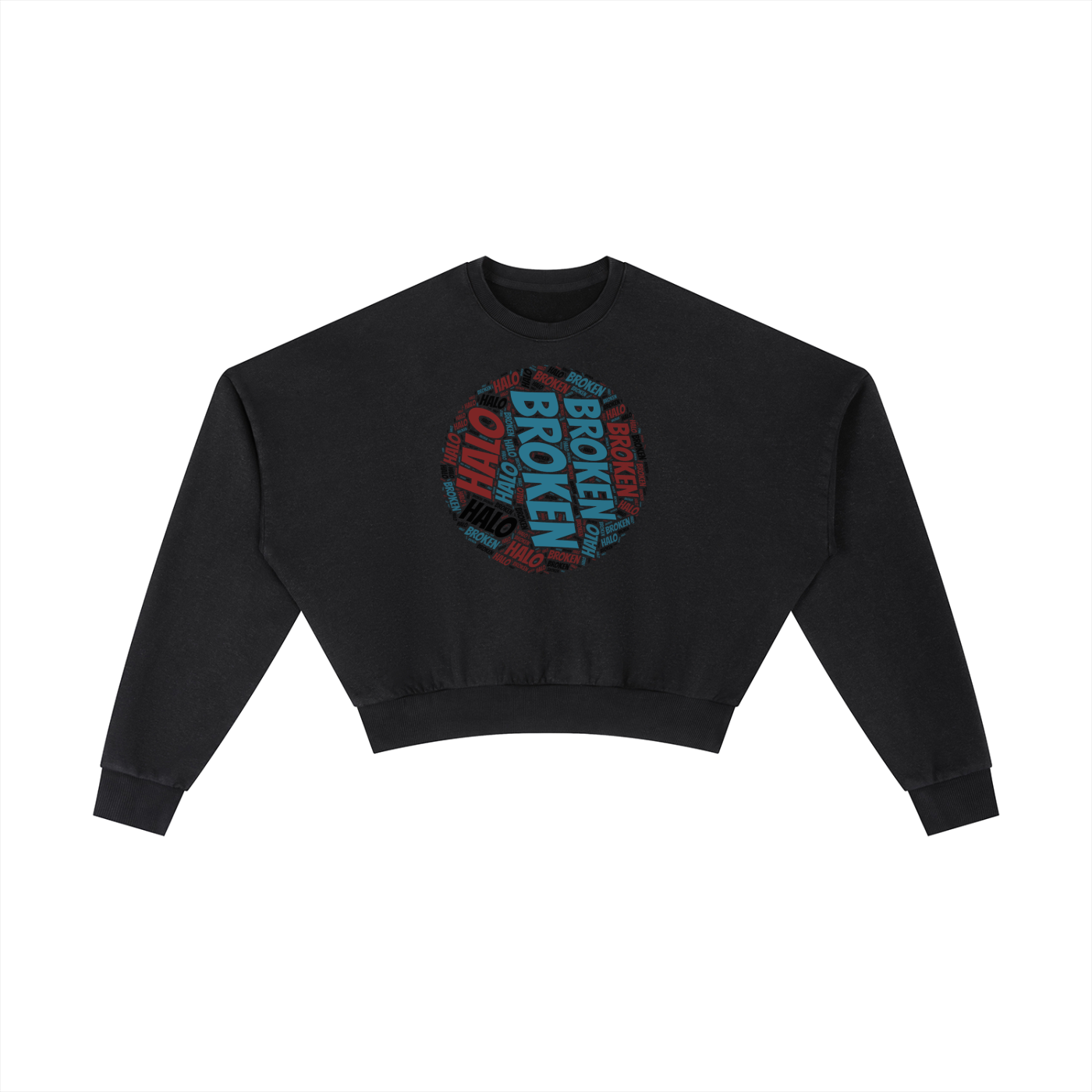 Broken halo Vintage Washed Cropped Sweatshirt