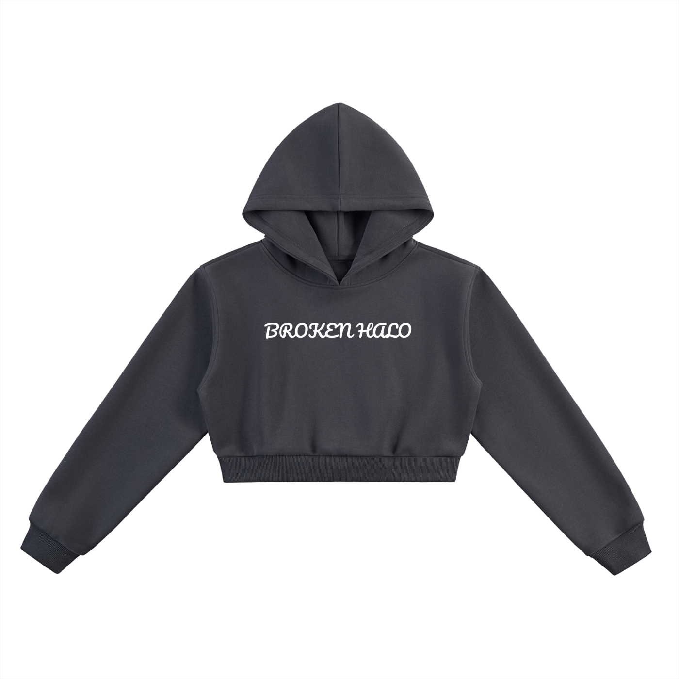 Broken halo Essential Cropped Hoodie