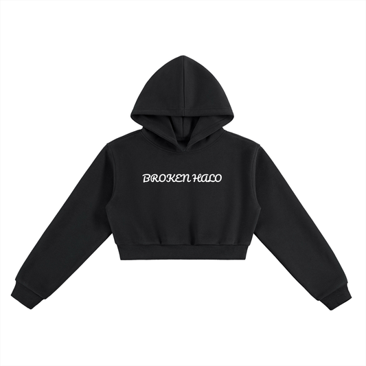 Broken halo Essential Cropped Hoodie
