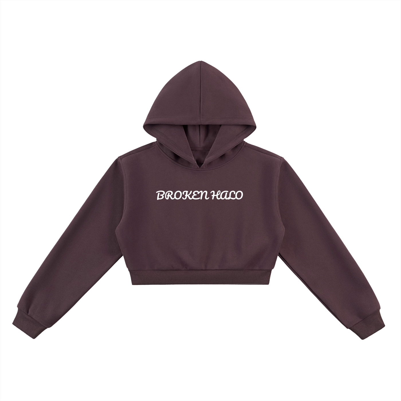 Broken halo Essential Cropped Hoodie