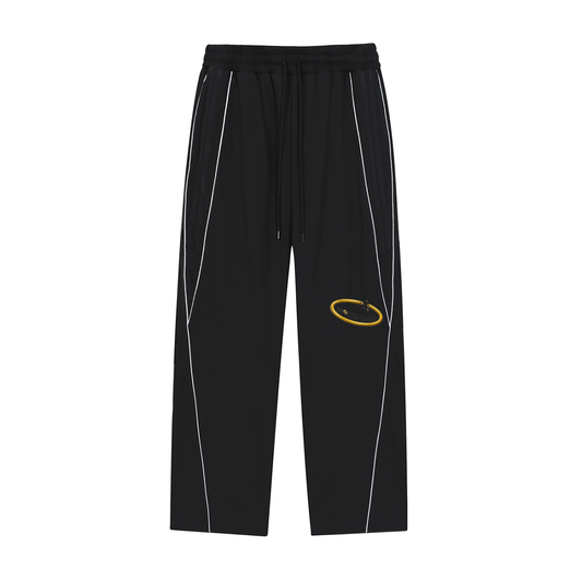 Broken halo Reflection Striped Straight-Leg Sweatpants