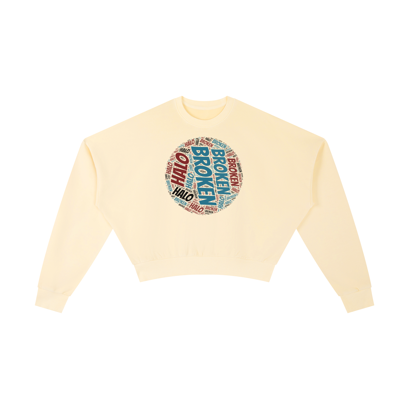 Broken halo Vintage Washed Cropped Sweatshirt