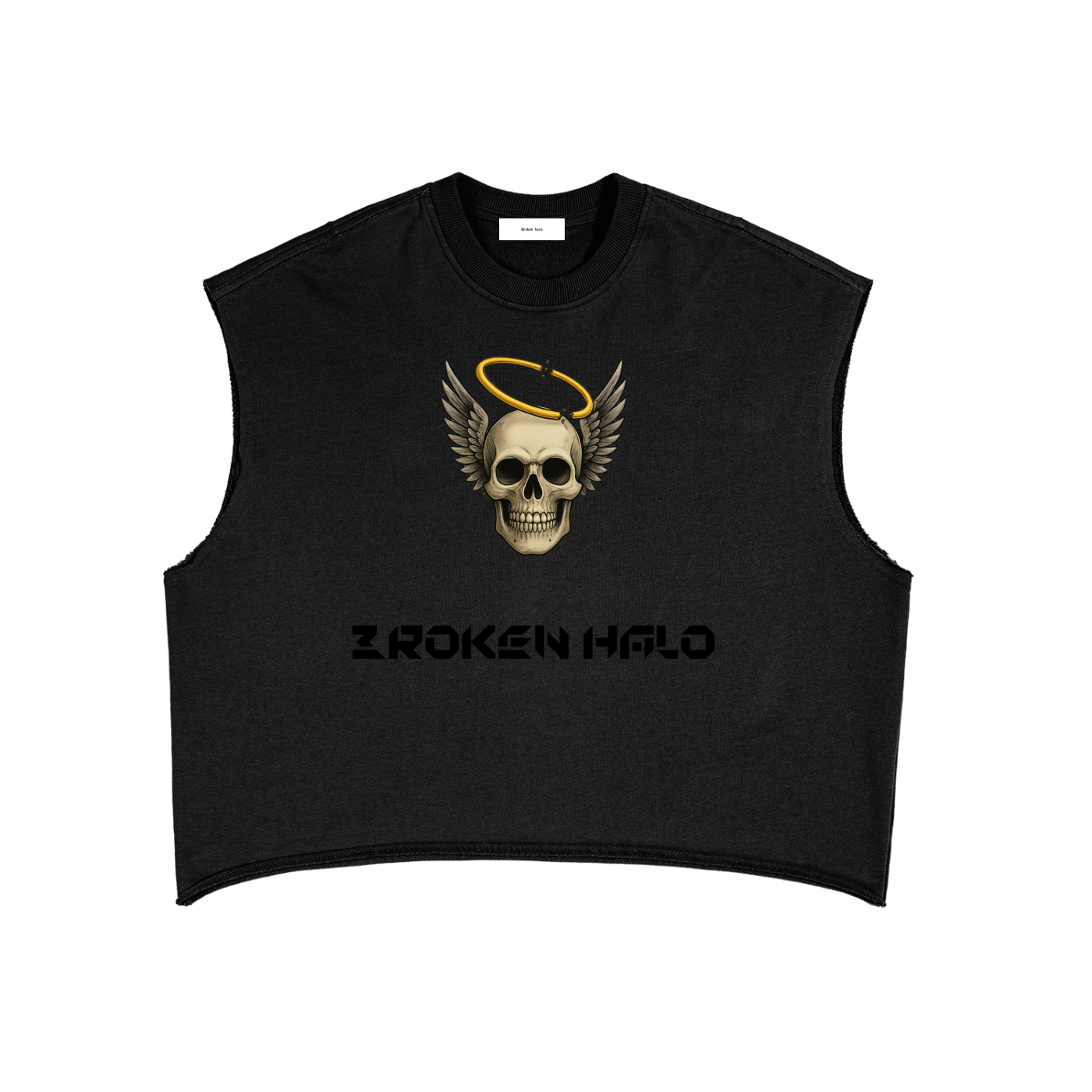 Broken halo French Terry Boxy Tank Top