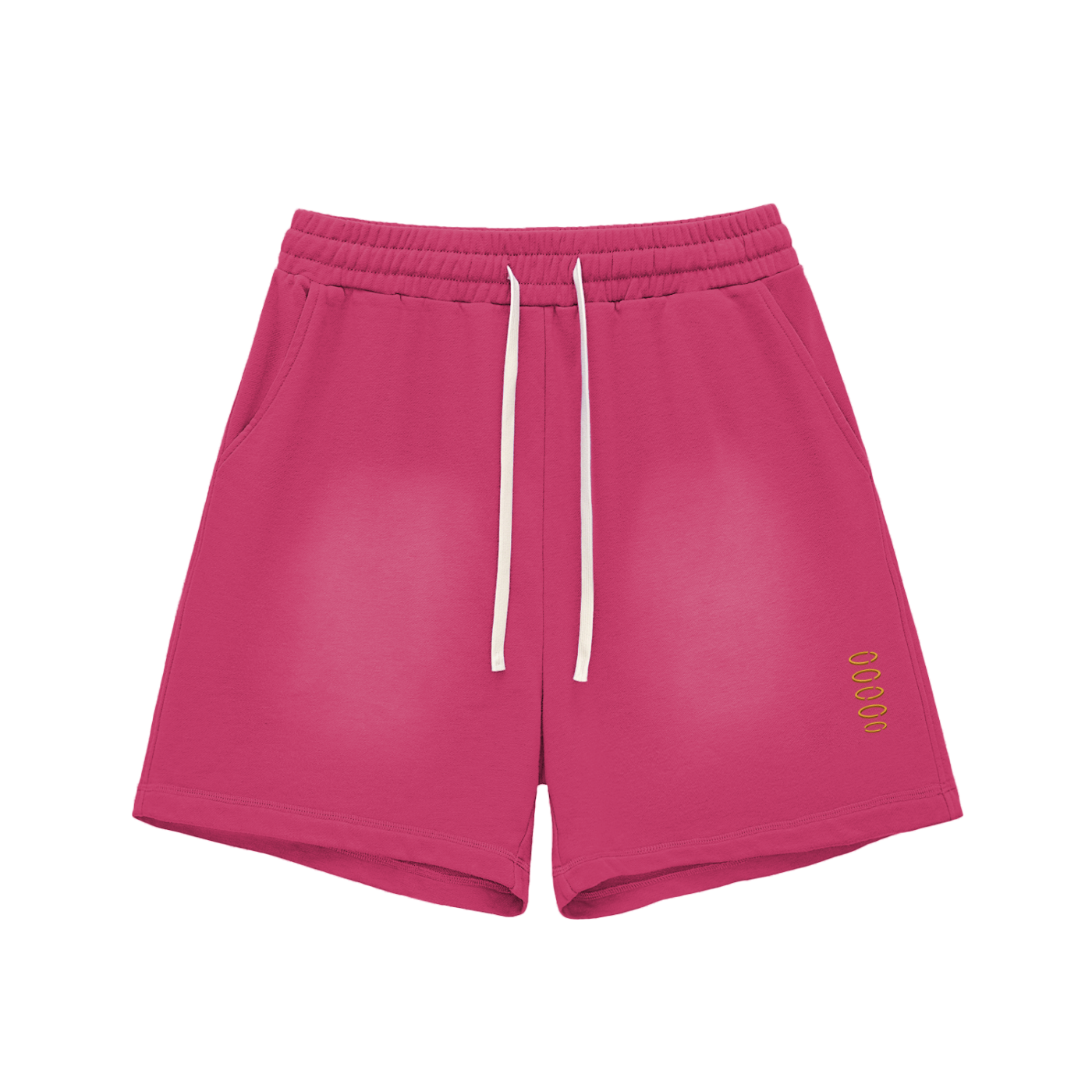Broken halo Sun Fade Raw Edge Cotton Shorts