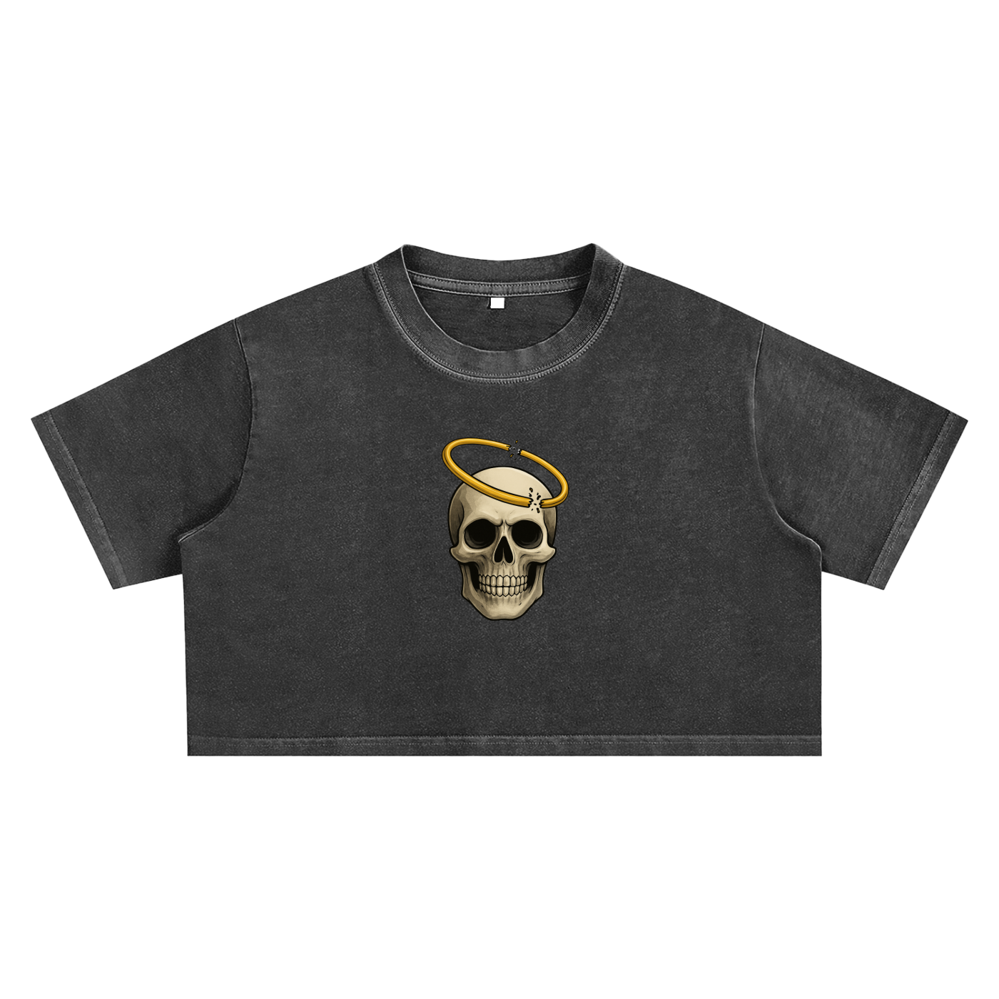 Broken halo Snow Washed Crop Top