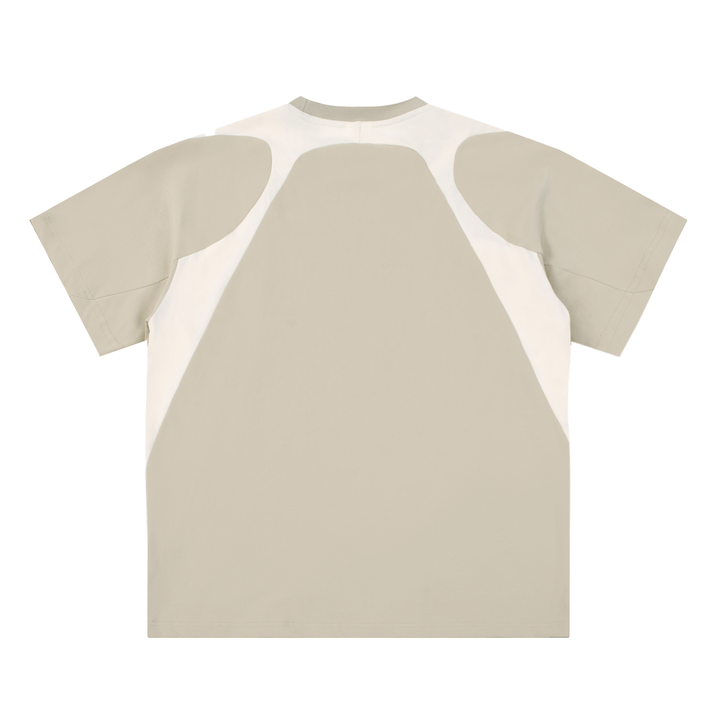 Broken halo Contrast Panel Cotton T-Shirt