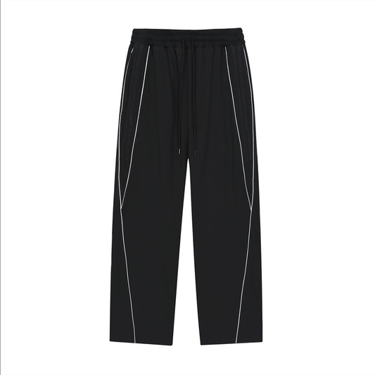 Broken halo Reflection Striped Straight-Leg Sweatpants
