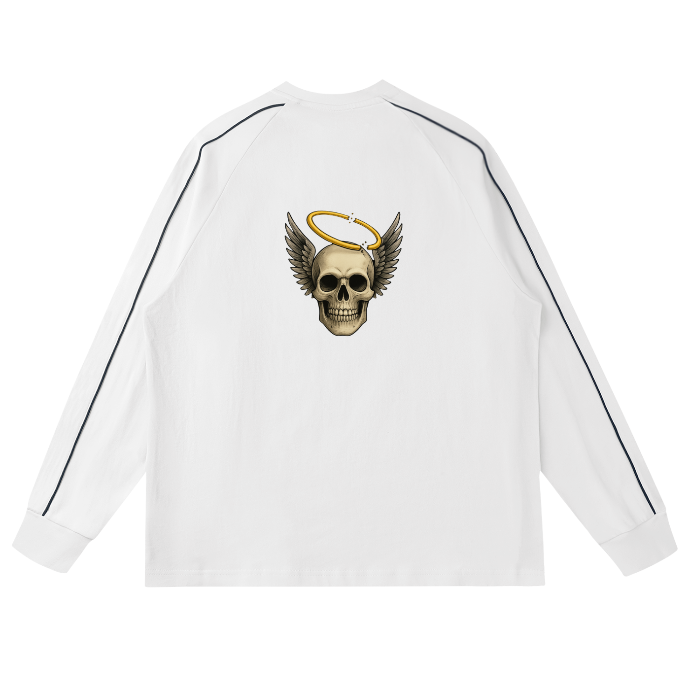 Broken halo Contrast Panel Raglan Sweatshirt