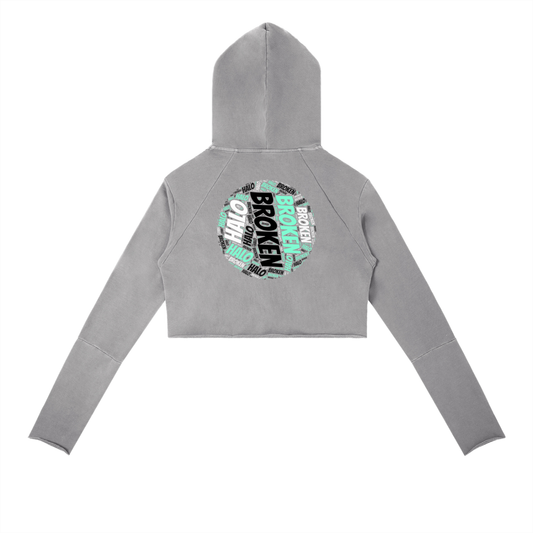 Broken halo Vintage Washed Raw Edge Hoodie