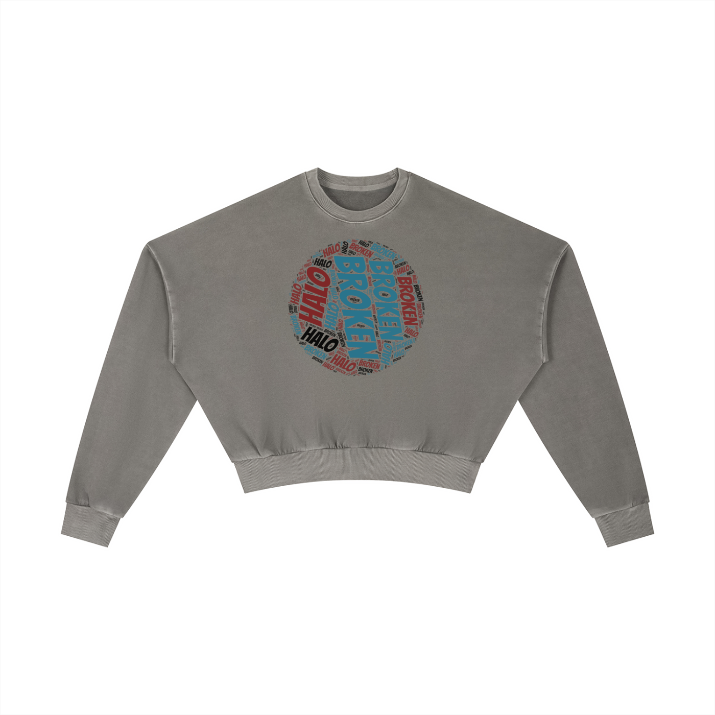 Broken halo Vintage Washed Cropped Sweatshirt