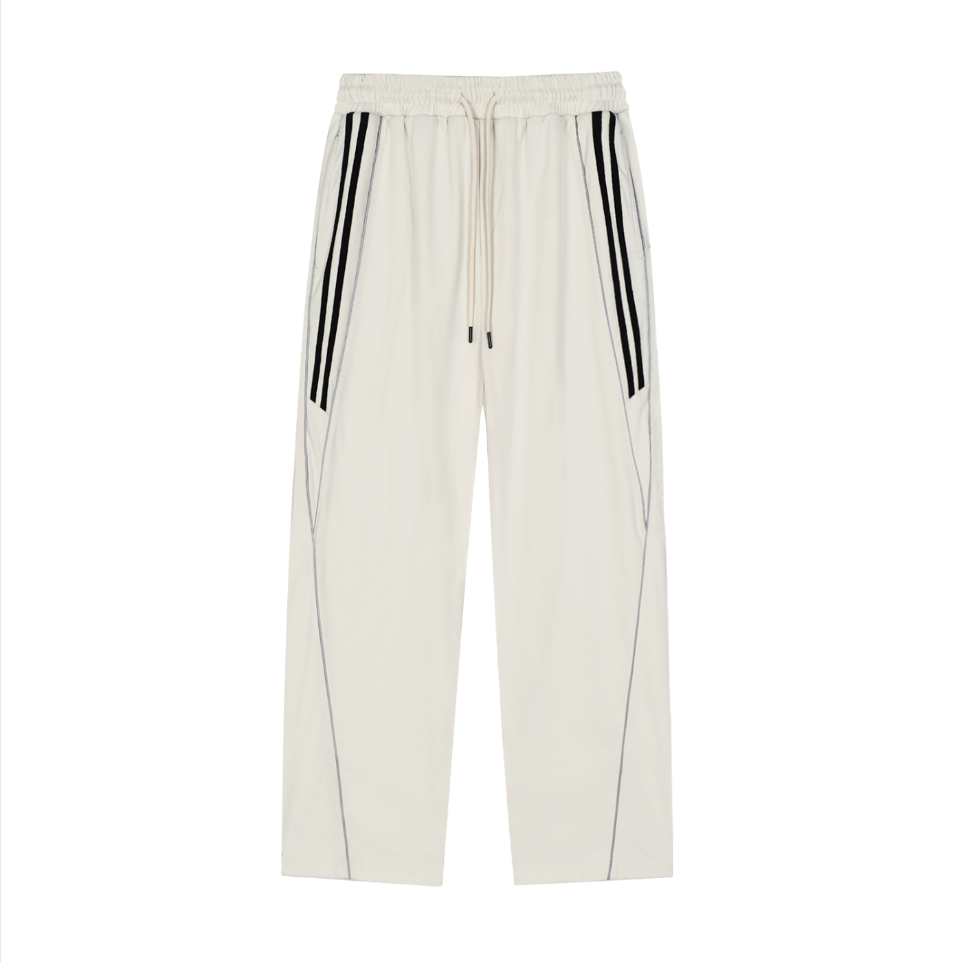 Broken halo Reflection Striped Straight-Leg Sweatpants