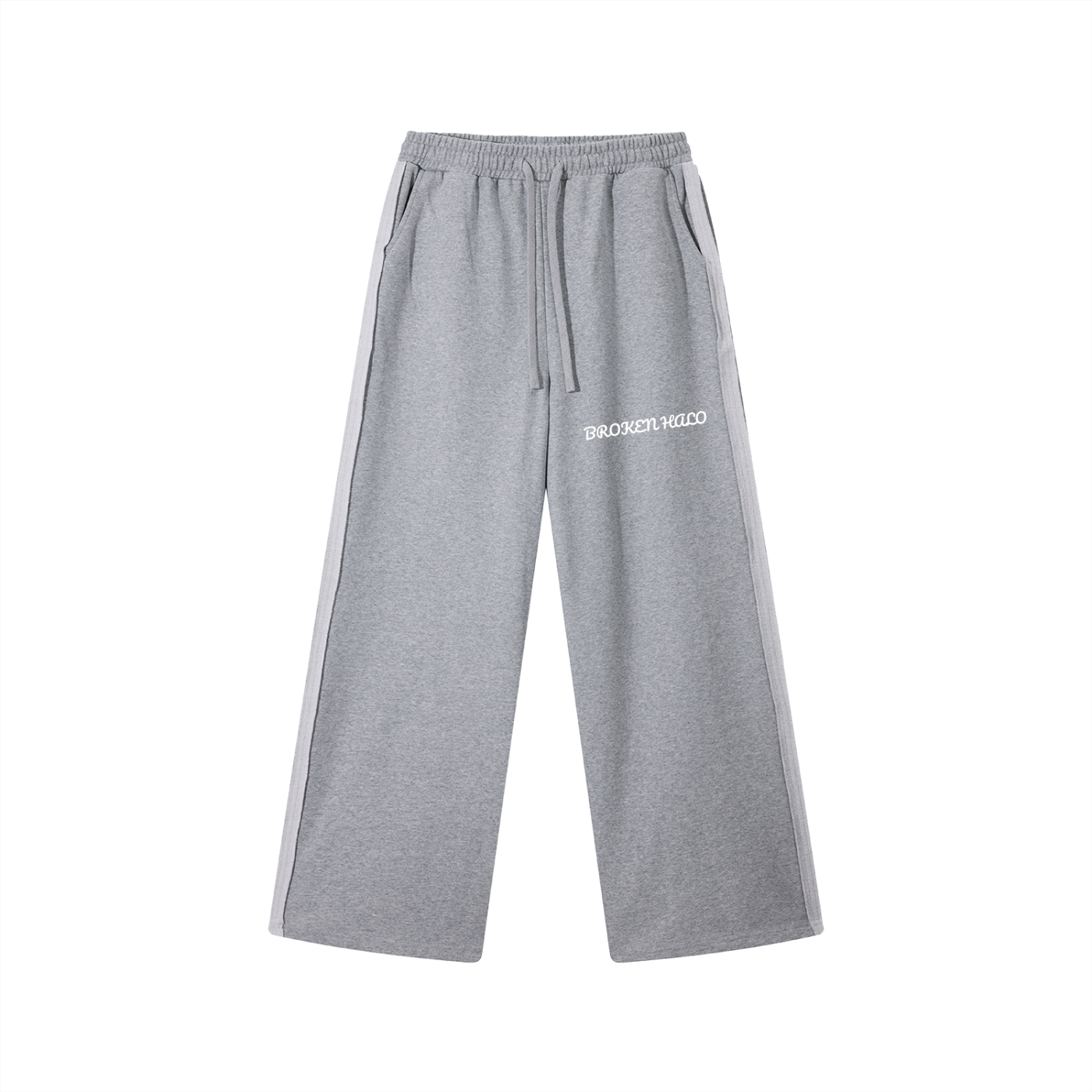 Broken halo Contrast Tape Straight-Leg Sweatpants