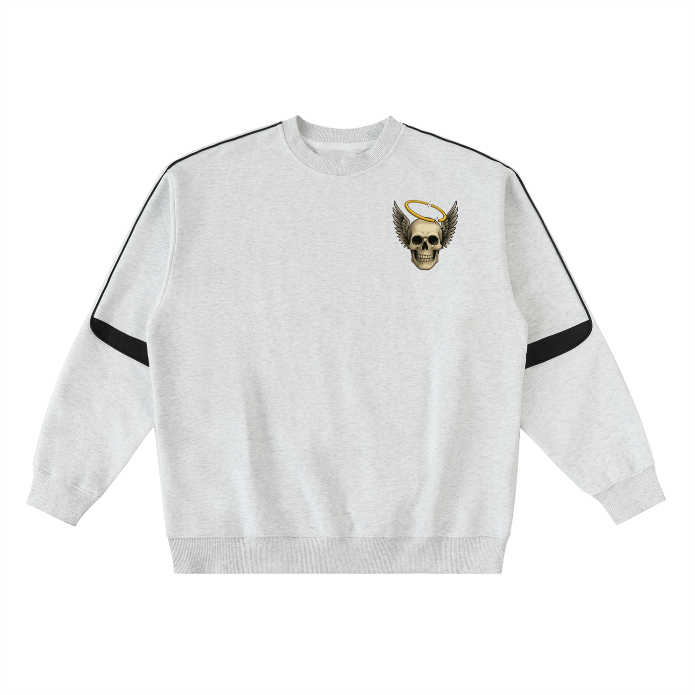 Broken halo Oversized Crewneck Taped Sweatshirt