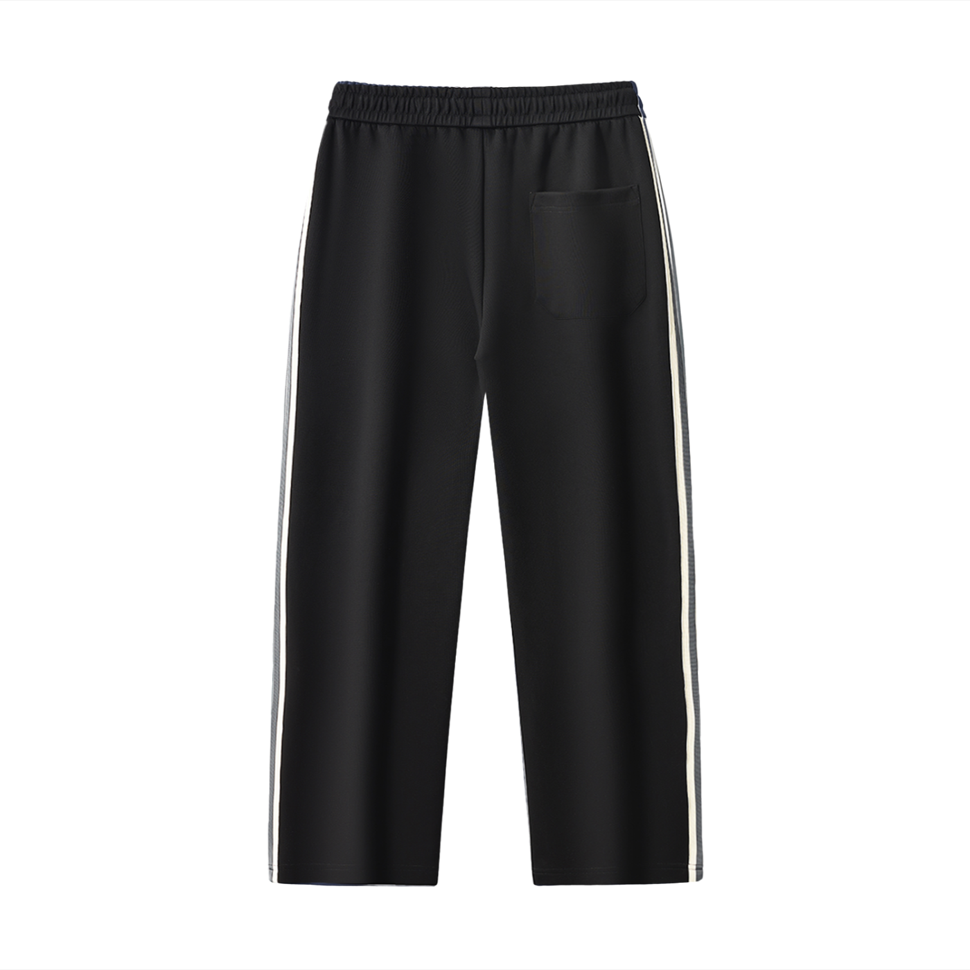 Broken halo Contrast Side-Stripe Straight-Leg  Pants