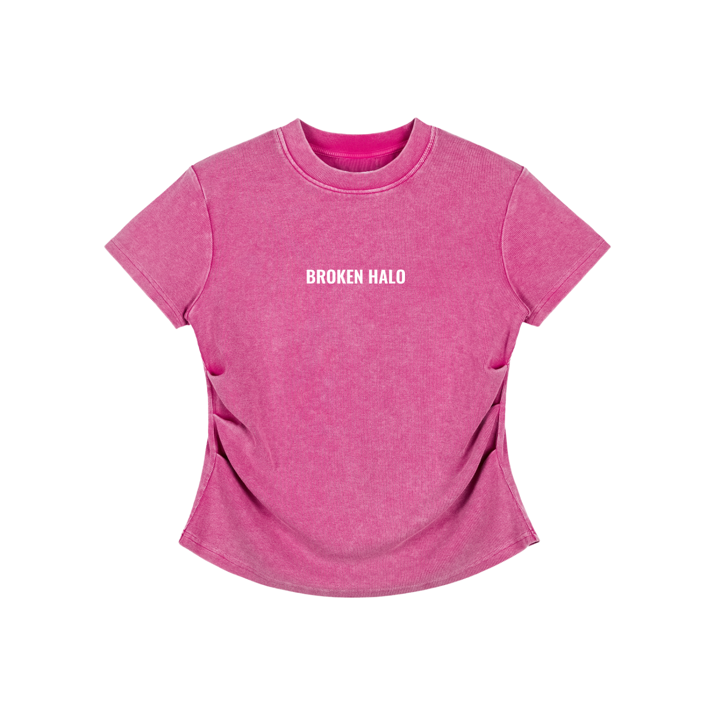 Broken halo Vintage Washed Bodycon Cotton T-Shirt