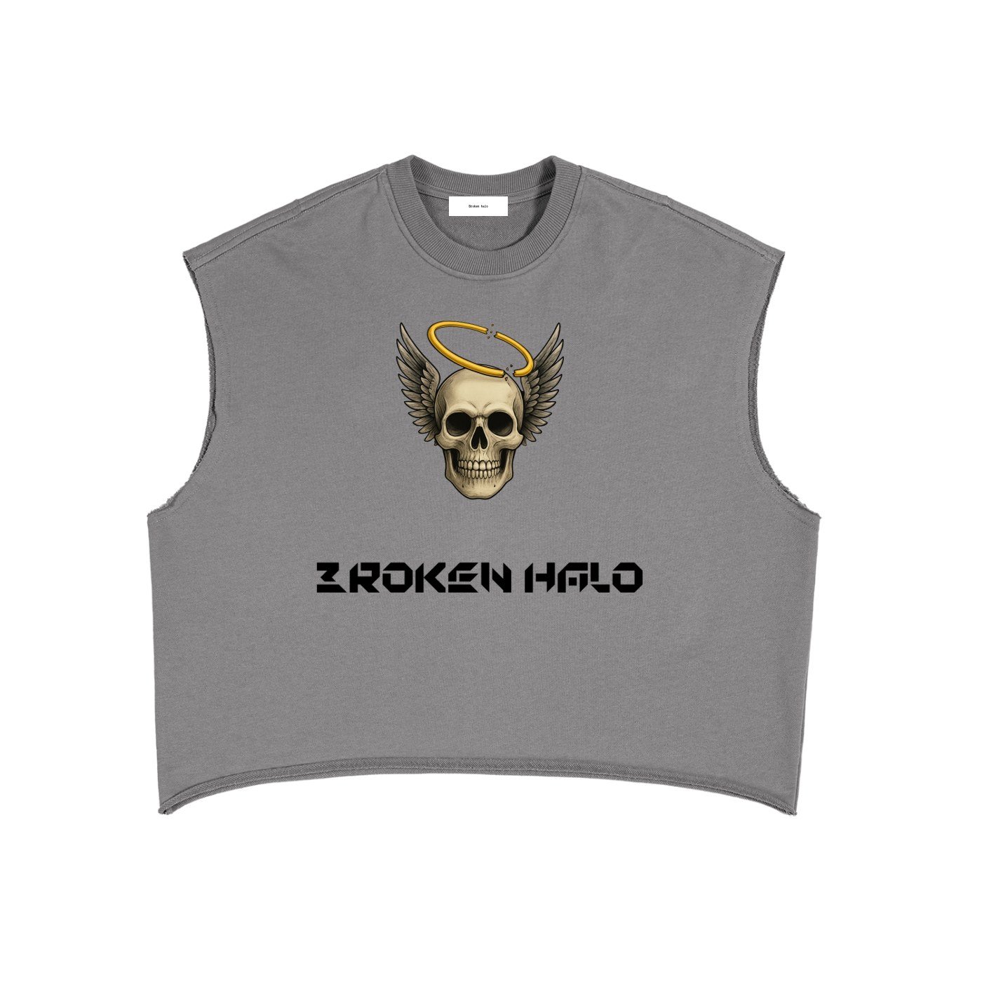 Broken halo French Terry Boxy Tank Top