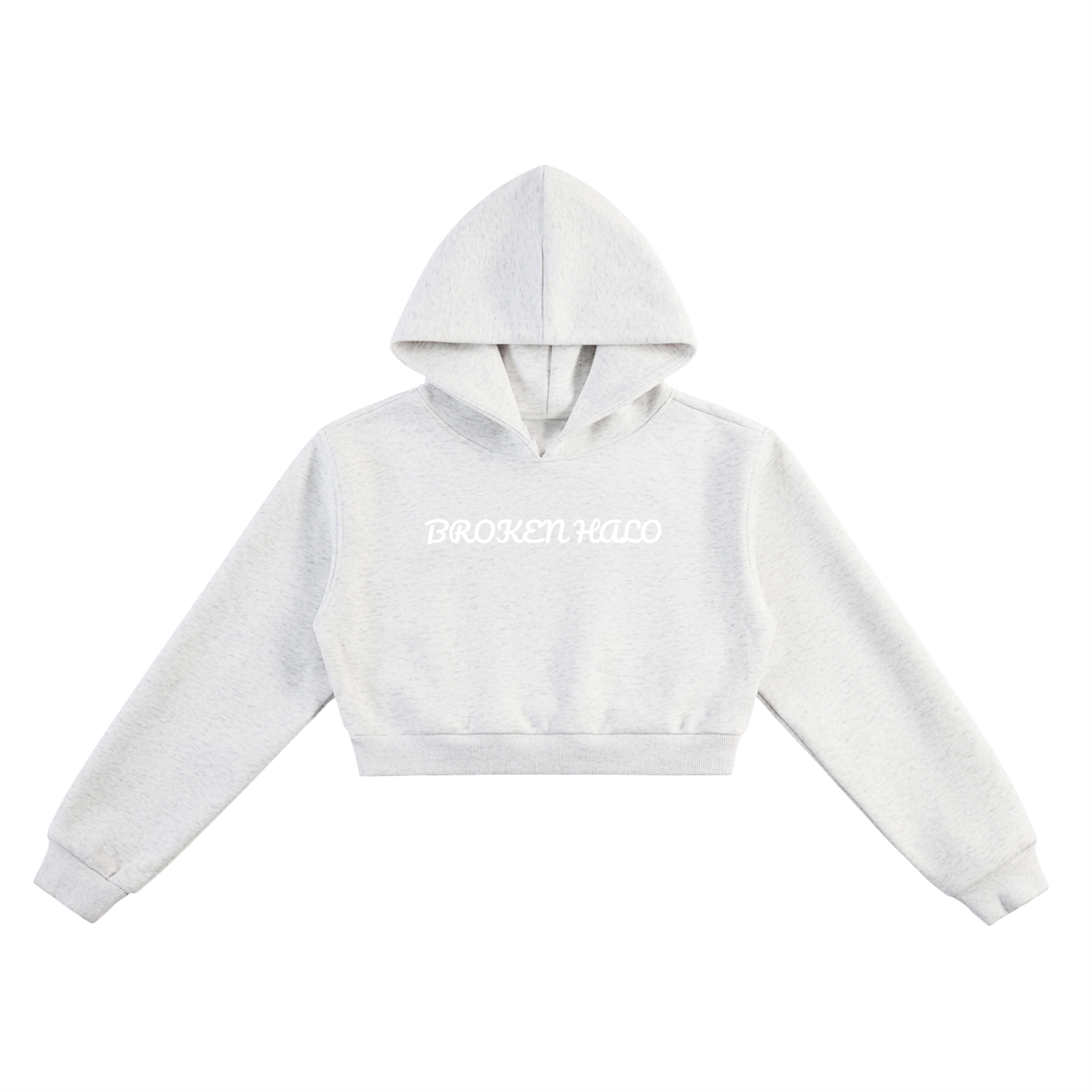 Broken halo Essential Cropped Hoodie
