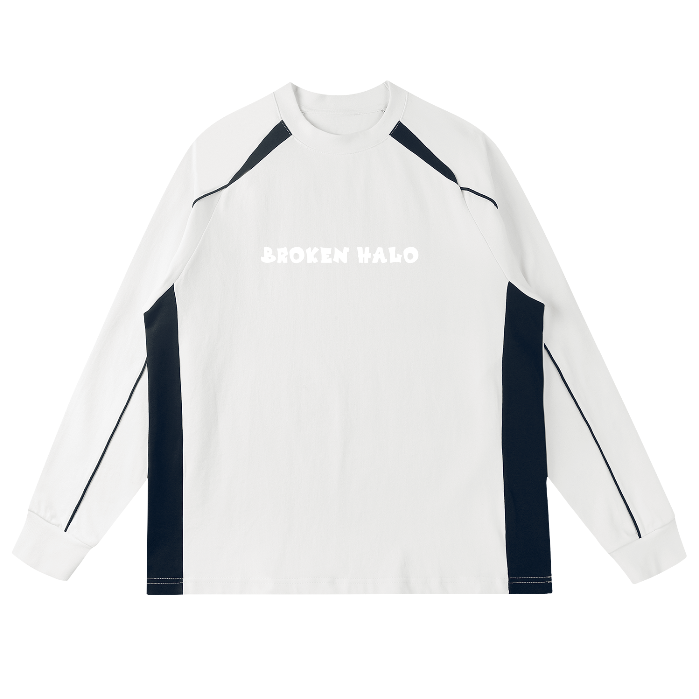 Broken halo Contrast Panel Raglan Sweatshirt