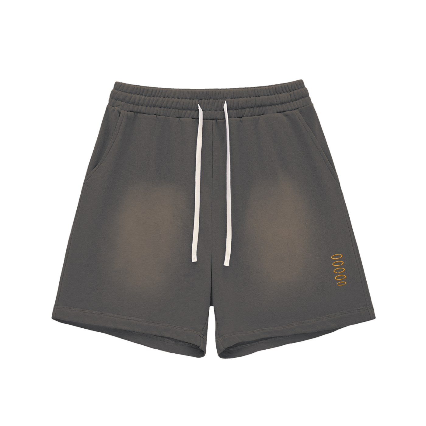 Broken halo Sun Fade Raw Edge Cotton Shorts