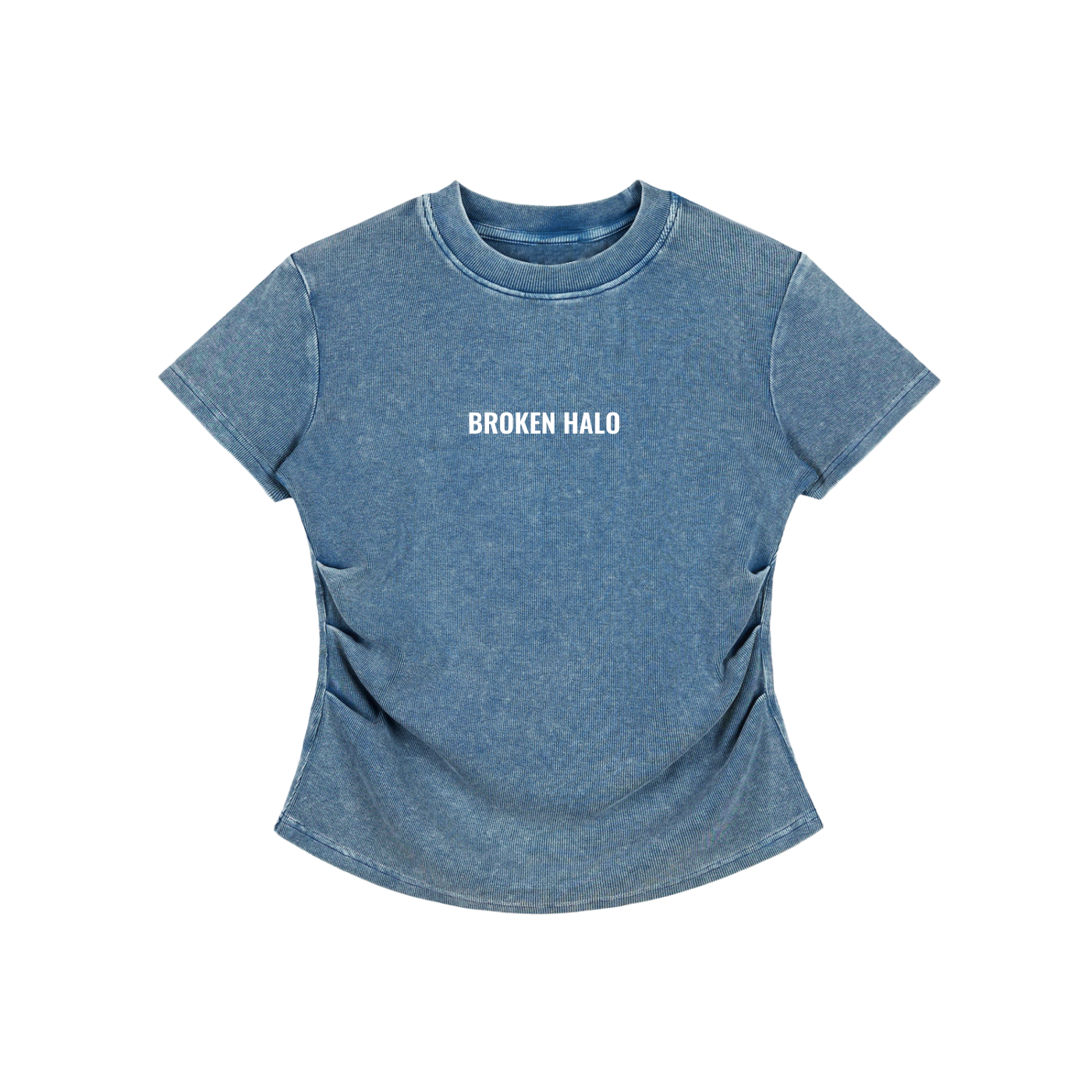 Broken halo Vintage Washed Bodycon Cotton T-Shirt