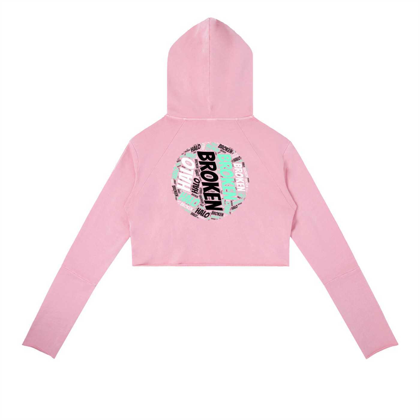 Broken halo Vintage Washed Raw Edge Hoodie