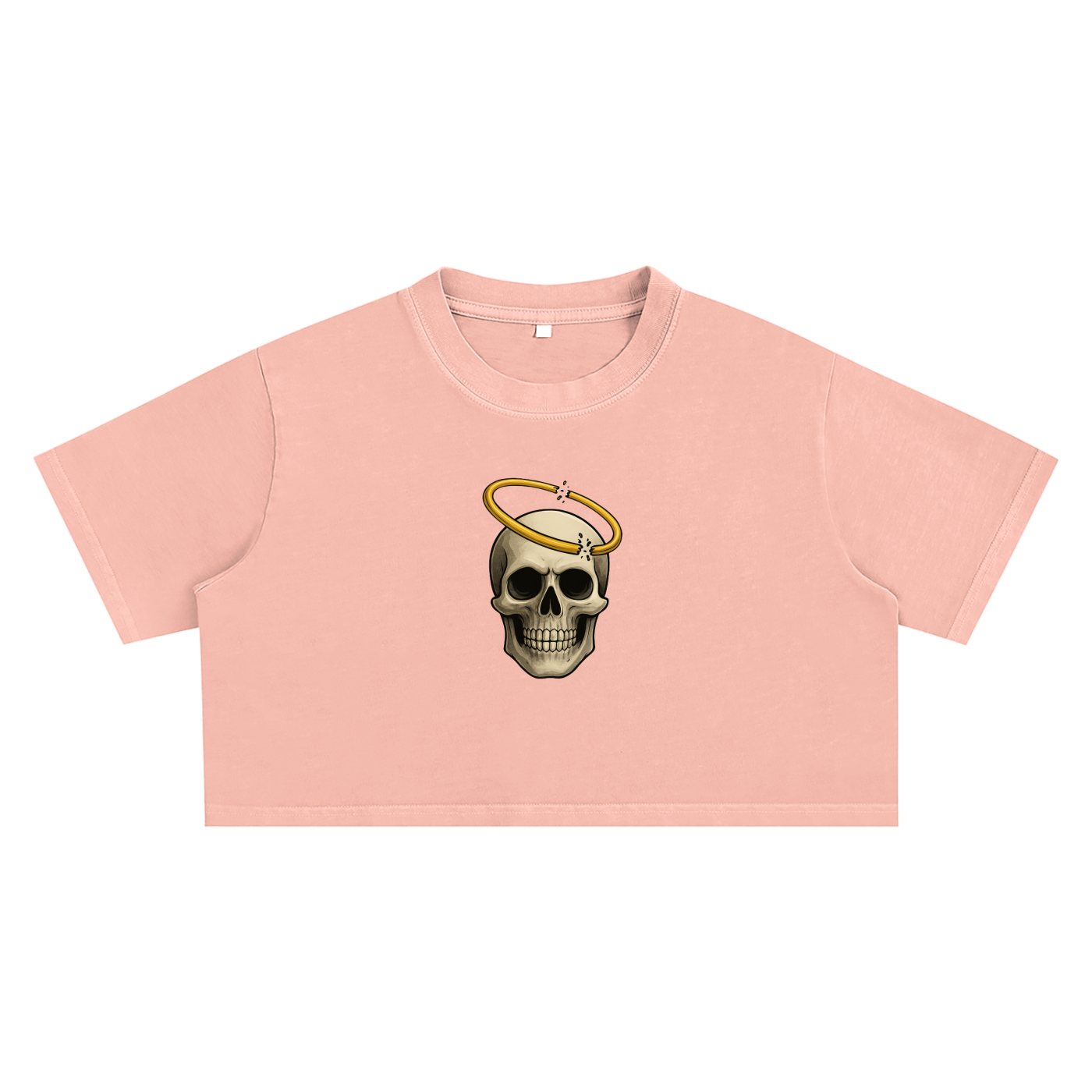 Broken halo Snow Washed Crop Top