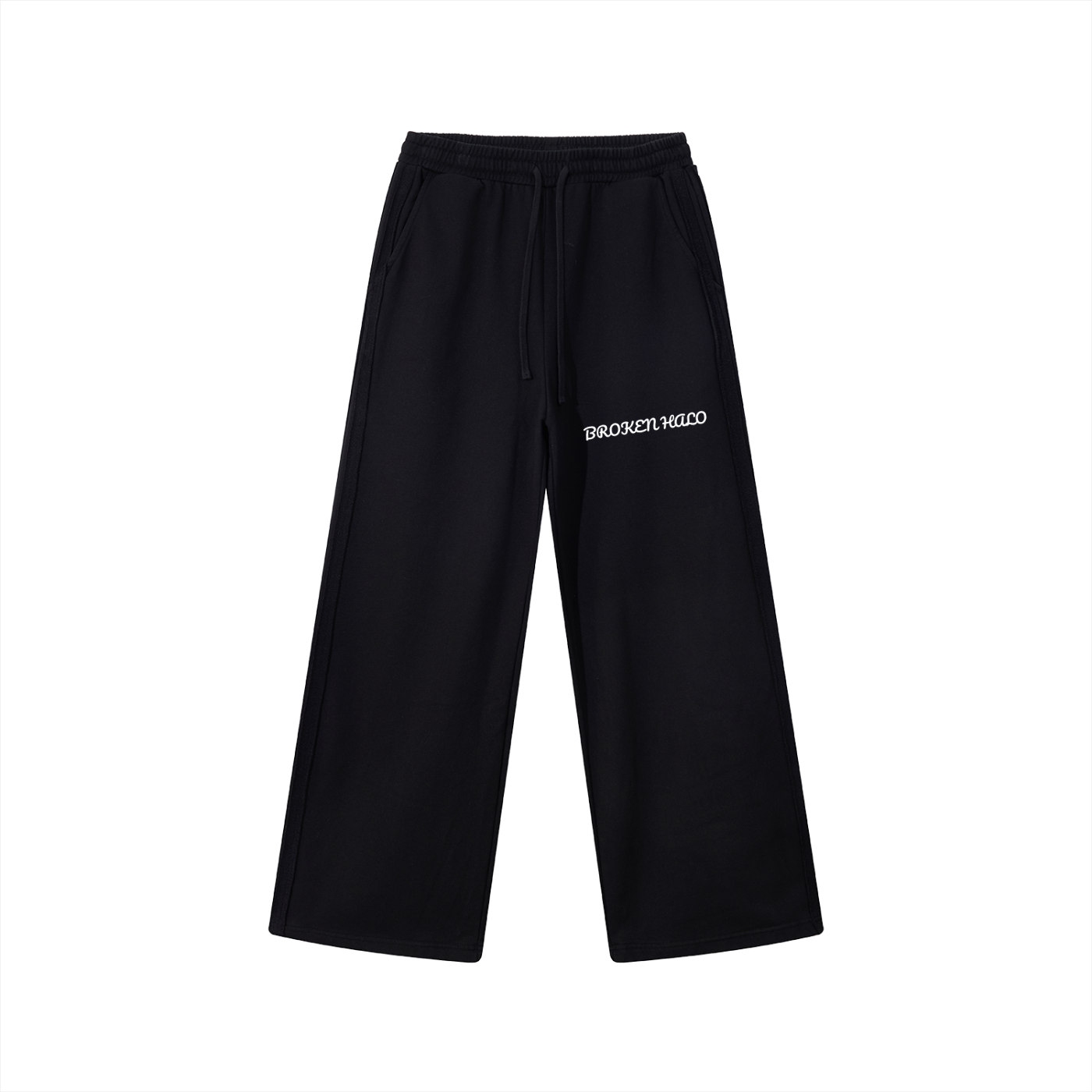 Broken halo Contrast Tape Straight-Leg Sweatpants