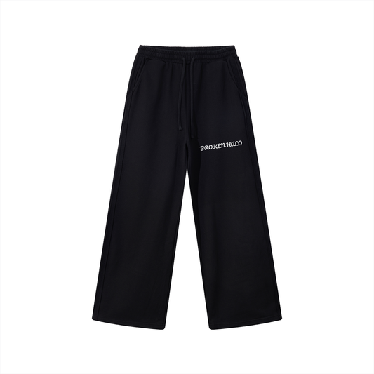 Broken halo Contrast Tape Straight-Leg Sweatpants