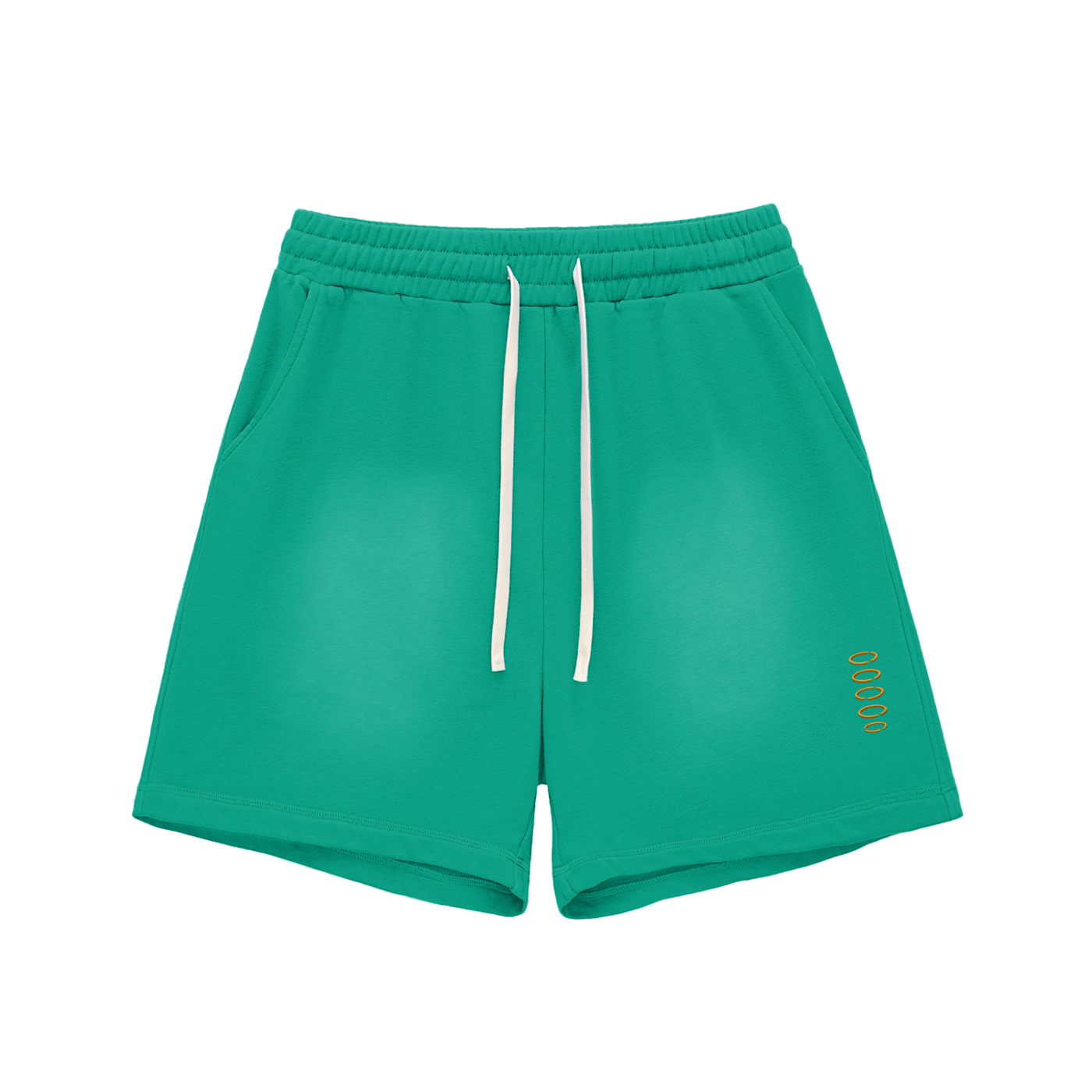 Broken halo Sun Fade Raw Edge Cotton Shorts