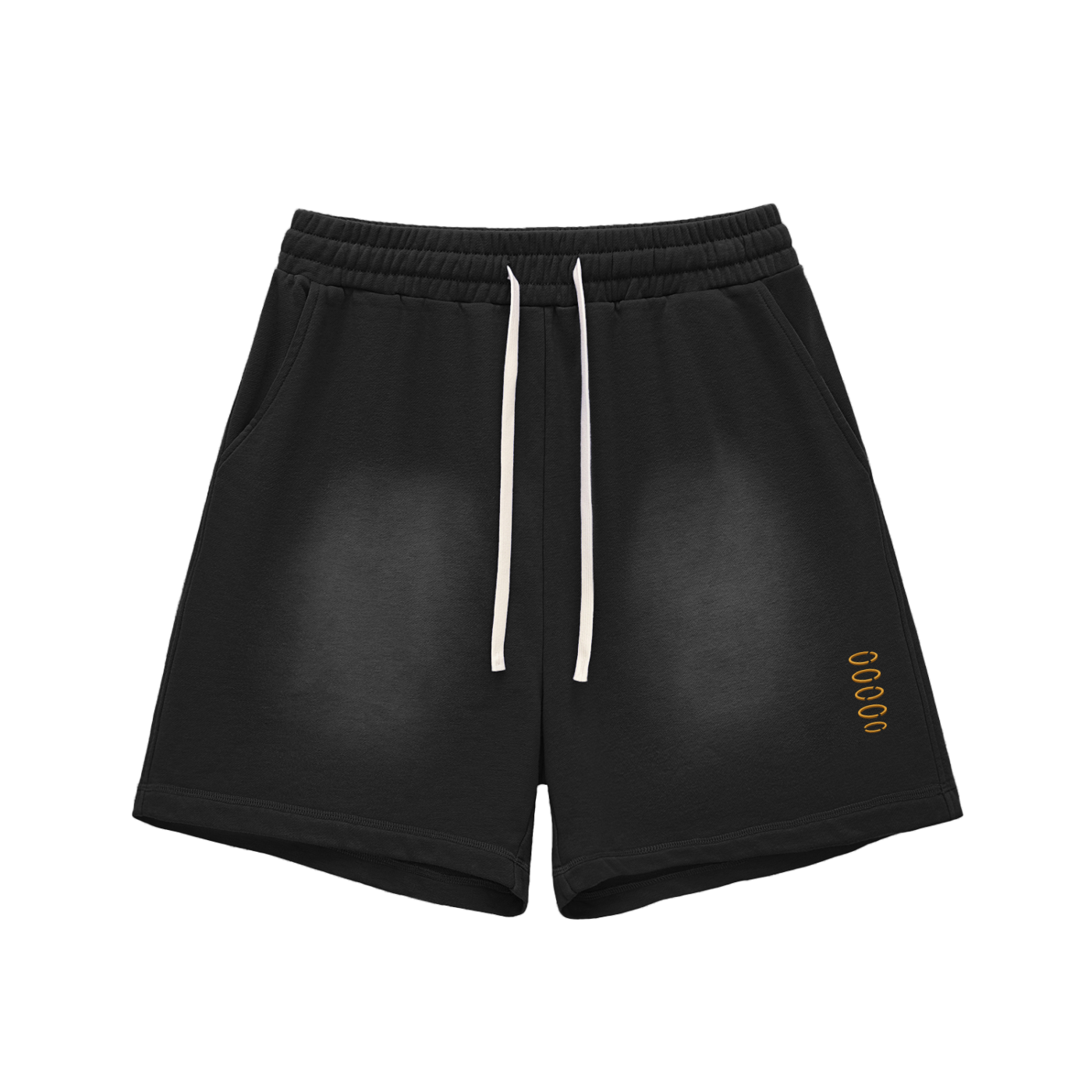 Broken halo Sun Fade Raw Edge Cotton Shorts