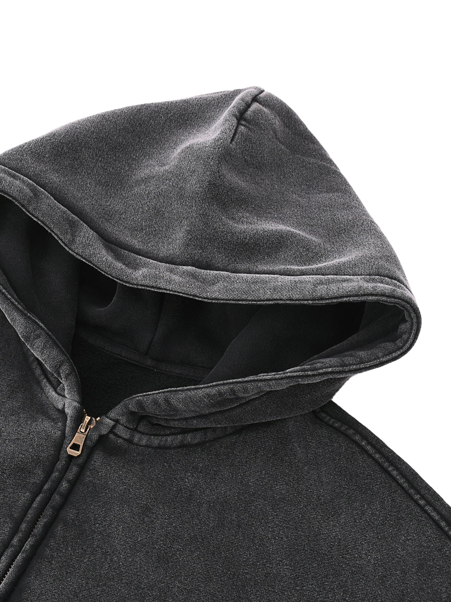 Broken halo Zip-Through Boxy Fleece Hoodie