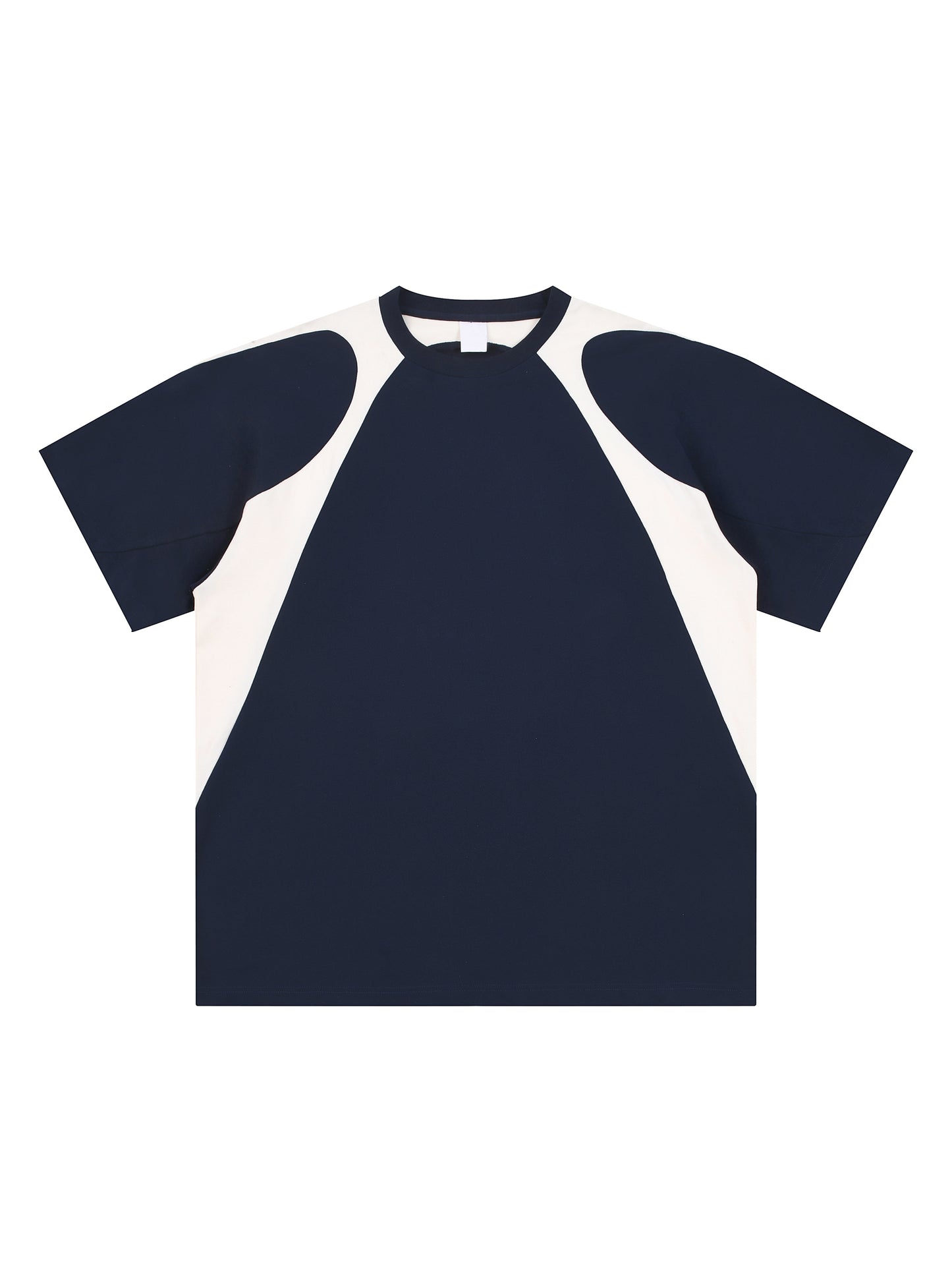 Broken halo Contrast Panel Cotton T-Shirt