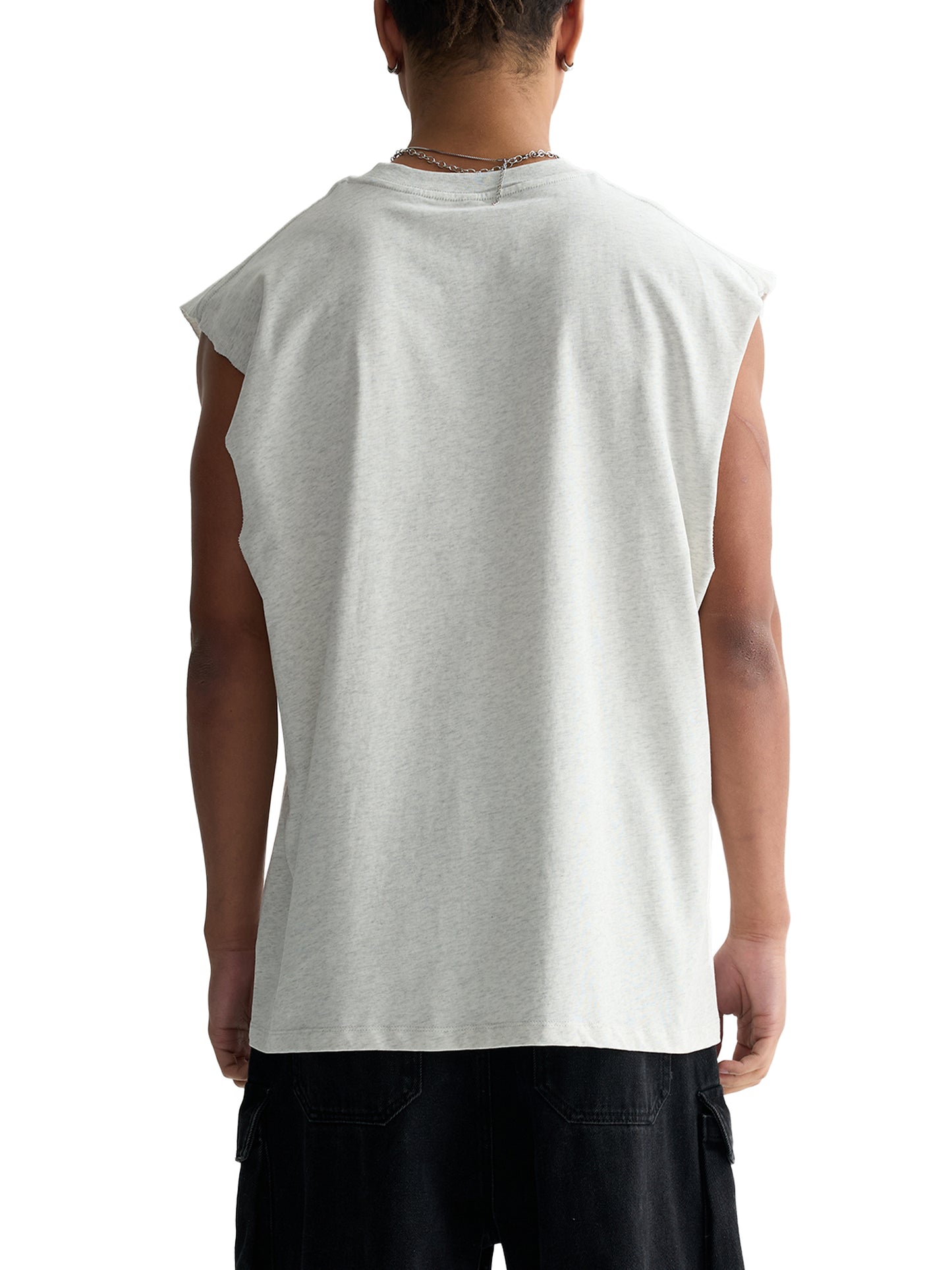 Broken halo Raw Edge Cotton Tank Top