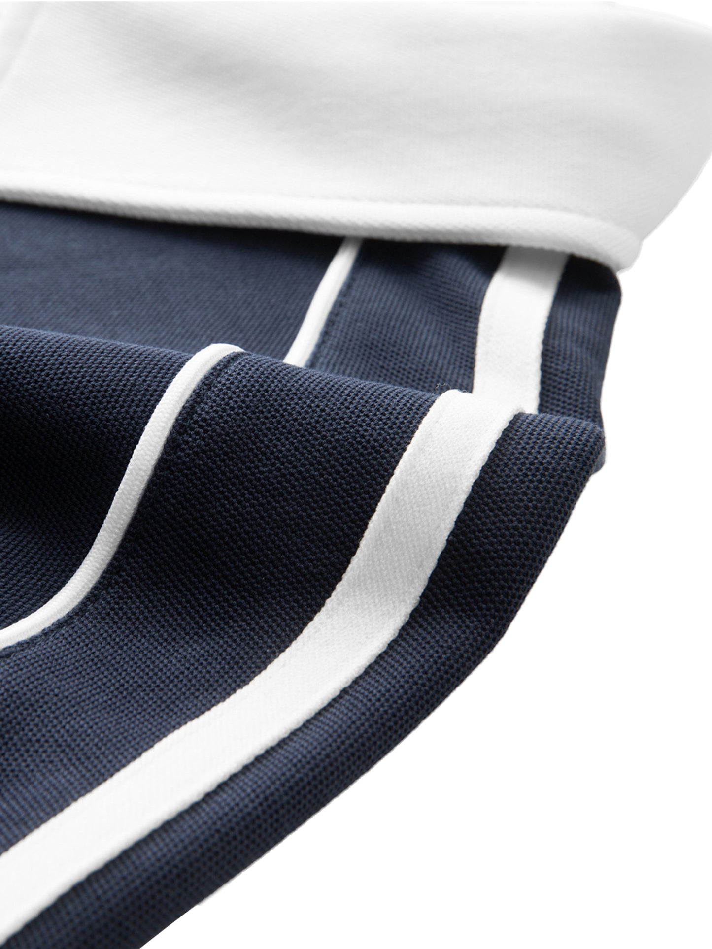 Broken halo Contrast Collar Short-Sleeve Polo Shirt