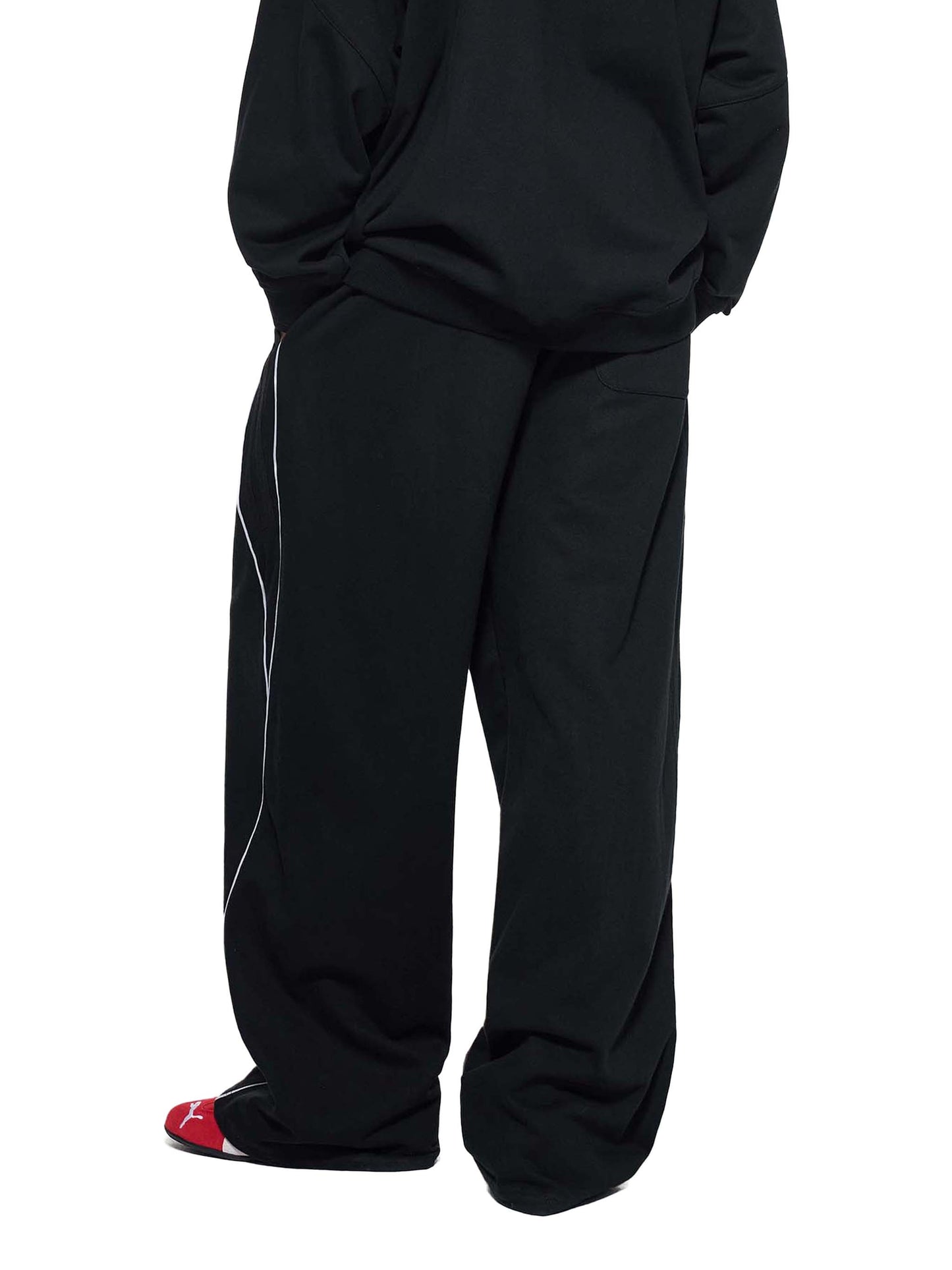 Broken halo Reflection Striped Straight-Leg Sweatpants