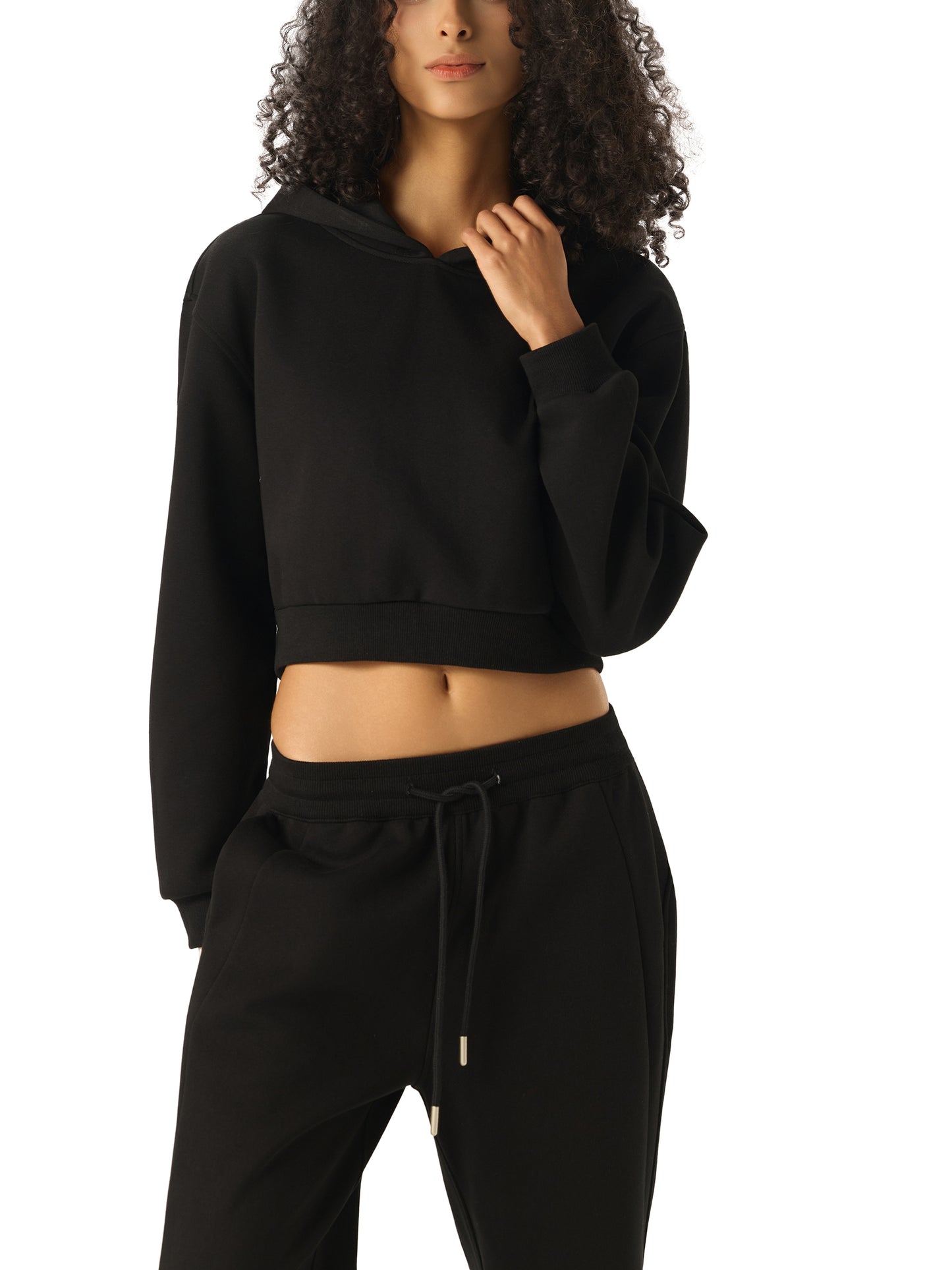 Broken halo Essential Cropped Hoodie