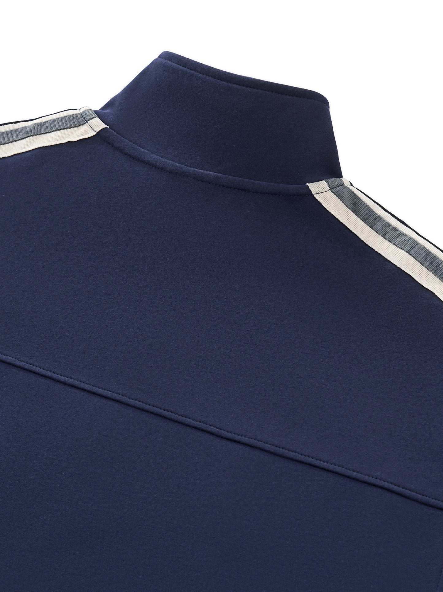 Broken halo Contrast Side-Stripe Stand Collar  Jacket