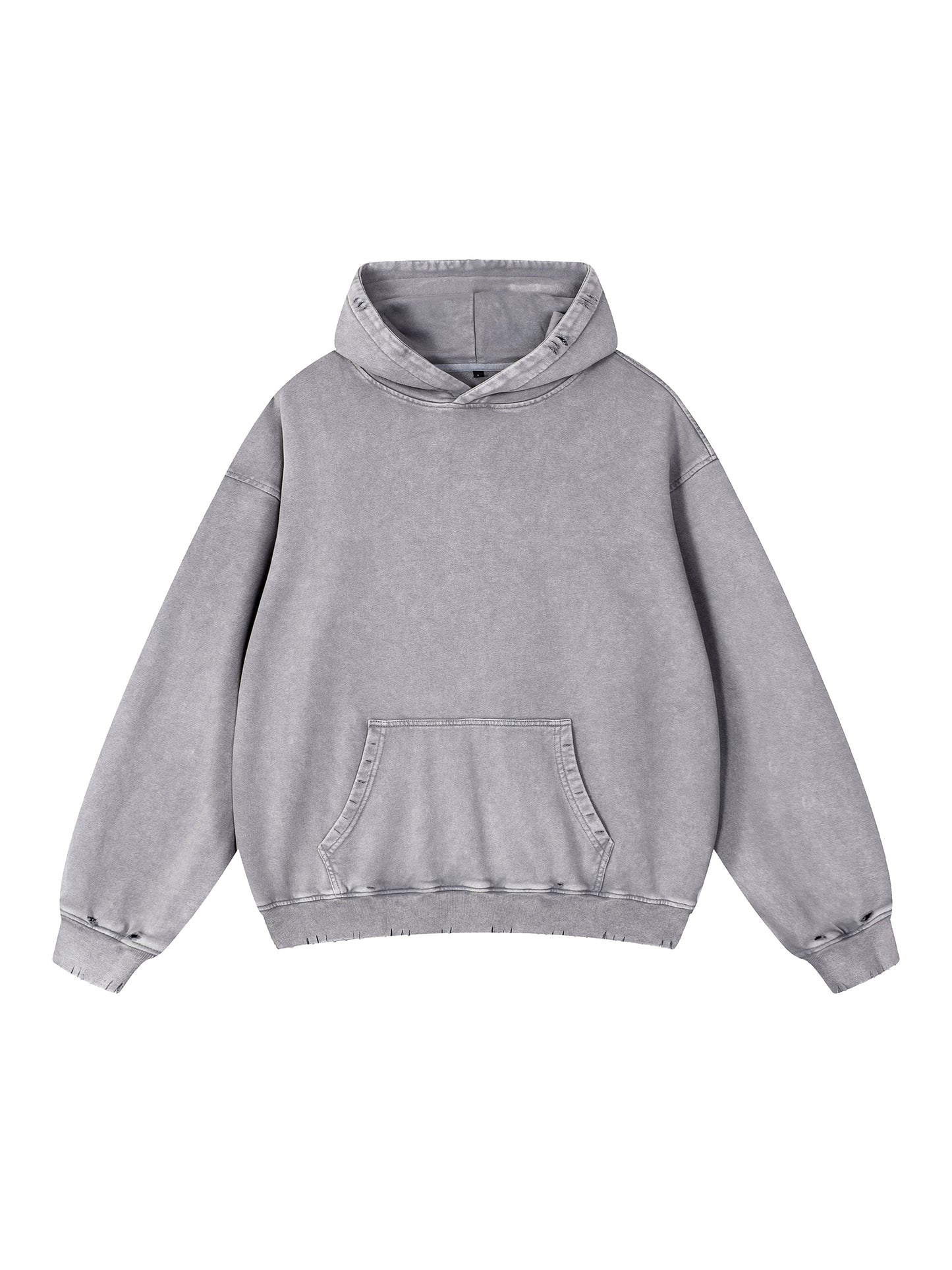 Broken halo Snow Wash Hand-Frayed Heavyweight  Hoodie