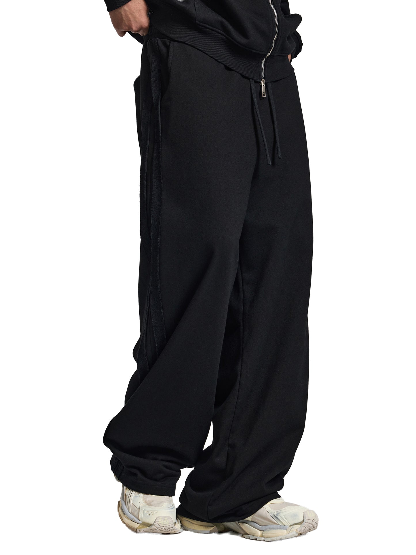 Broken halo Contrast Tape Straight-Leg Sweatpants