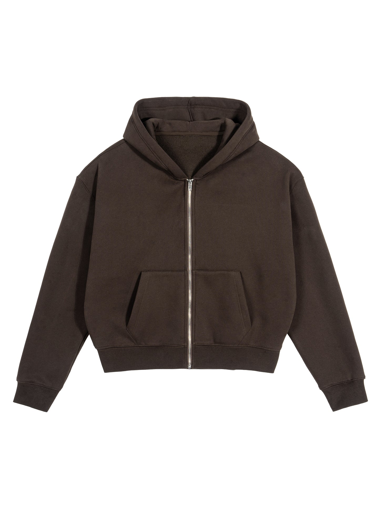 Broken halo Fleece Zip-Up Boxy Hoodie
