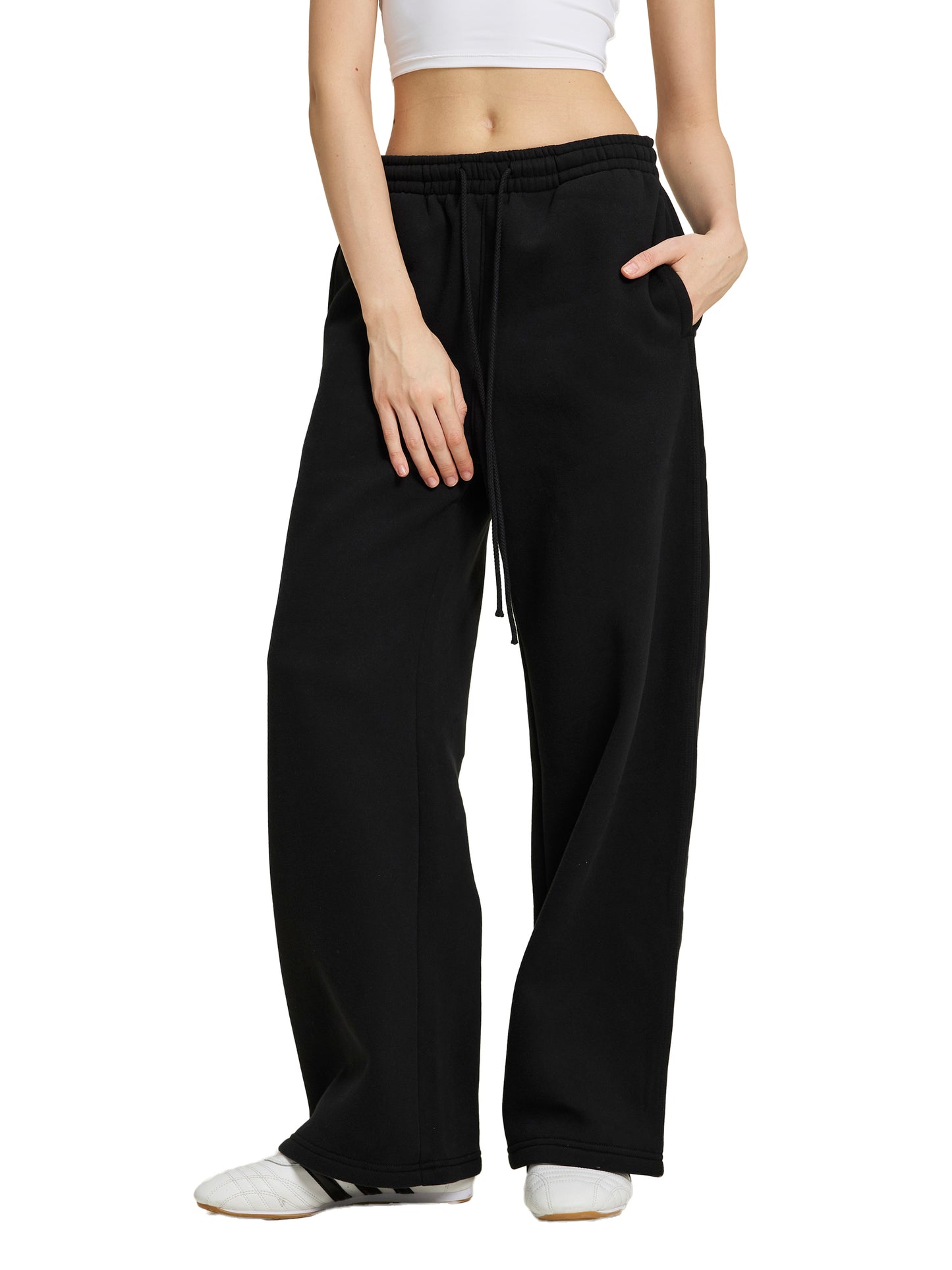 Broken halo Fleece Drawstring Straight-Leg Sweatpants