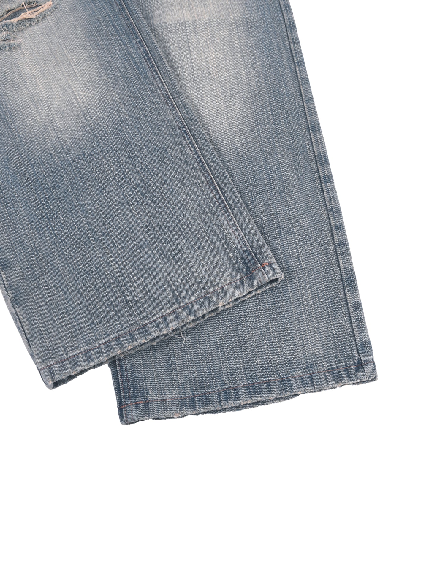 Broken halo Vintage Wash Distressed Denim Jeans
